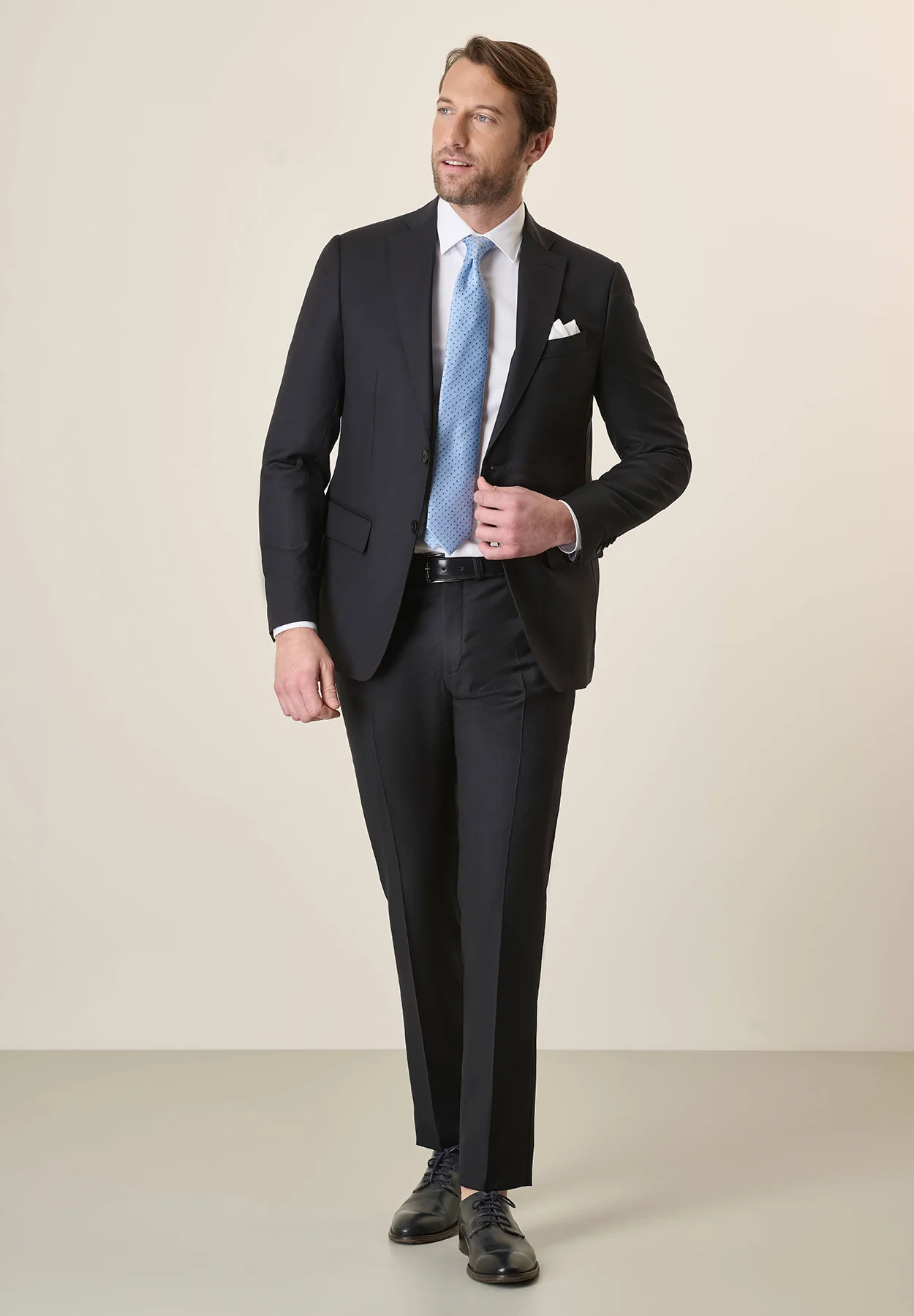 Abito blu notte lana vergine 140's custom fit - Image 3