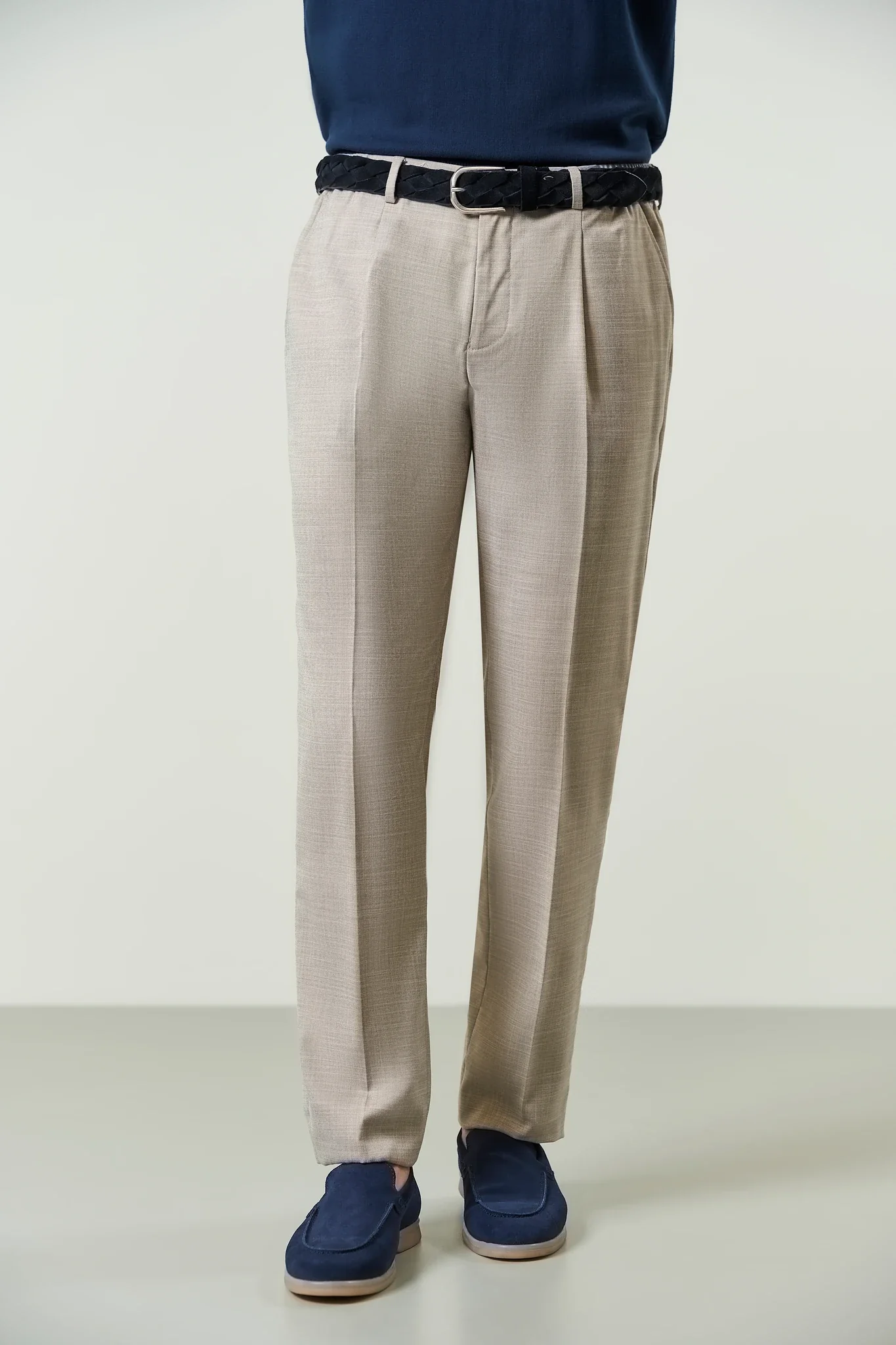 Abito beige effetto grisaglia custom fit - Image 5