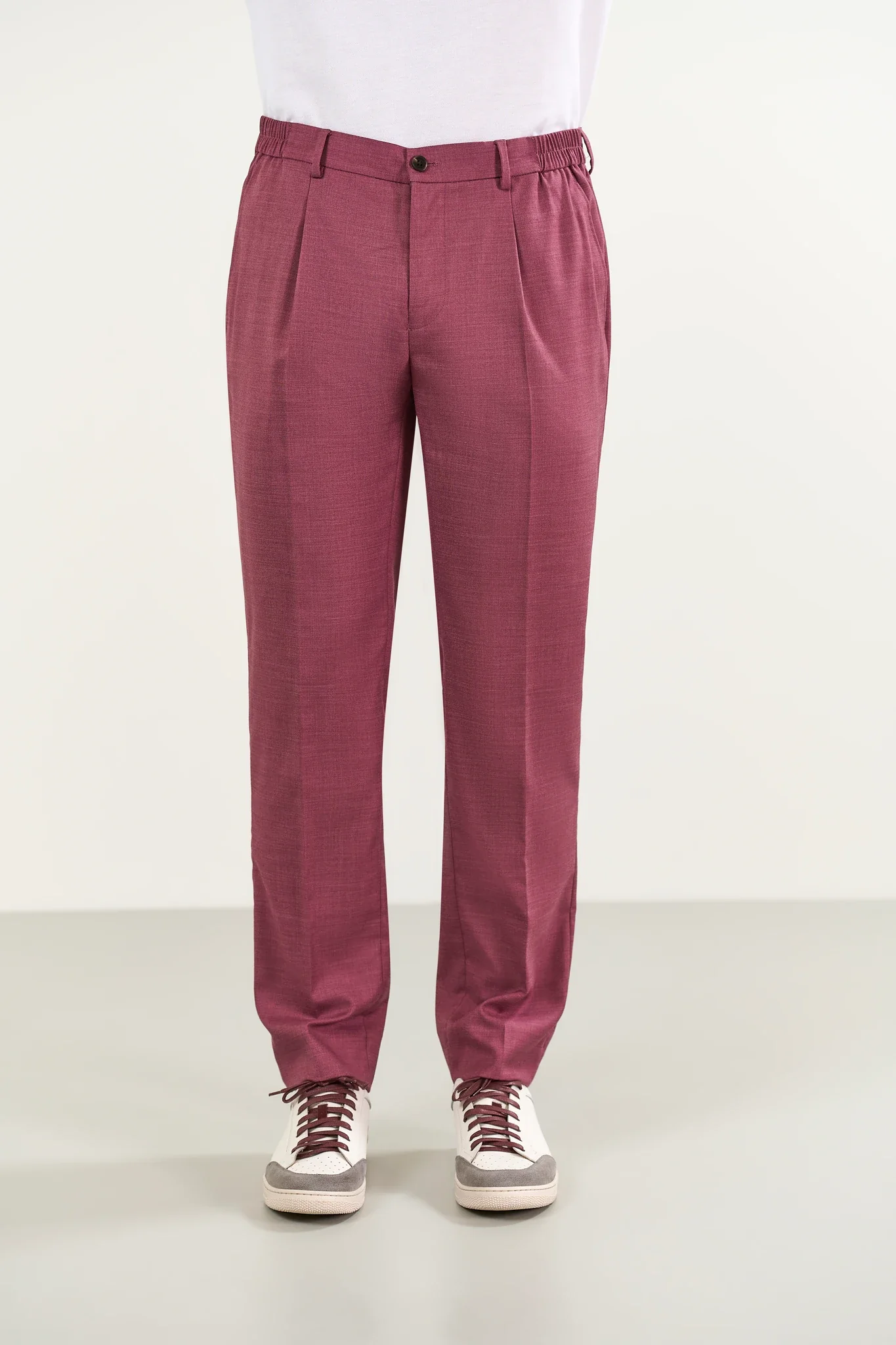 Abito rosso ciliegia effetto grisaglia custom fit - Image 6