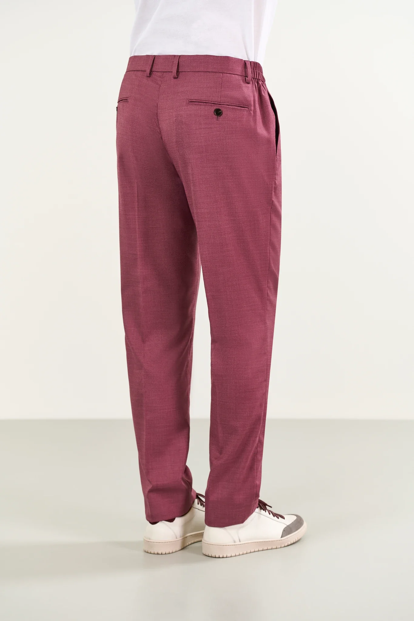 Abito rosso ciliegia effetto grisaglia custom fit - Image 7