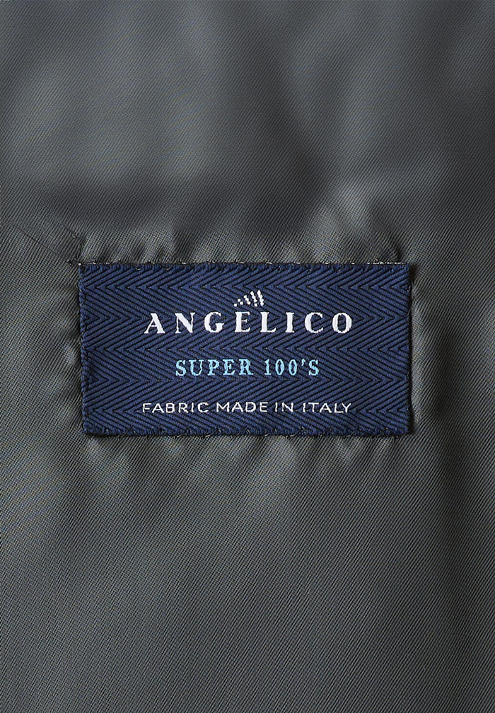 Abito grigio chiaro effetto mohair lana vergine custom fit - Image 5