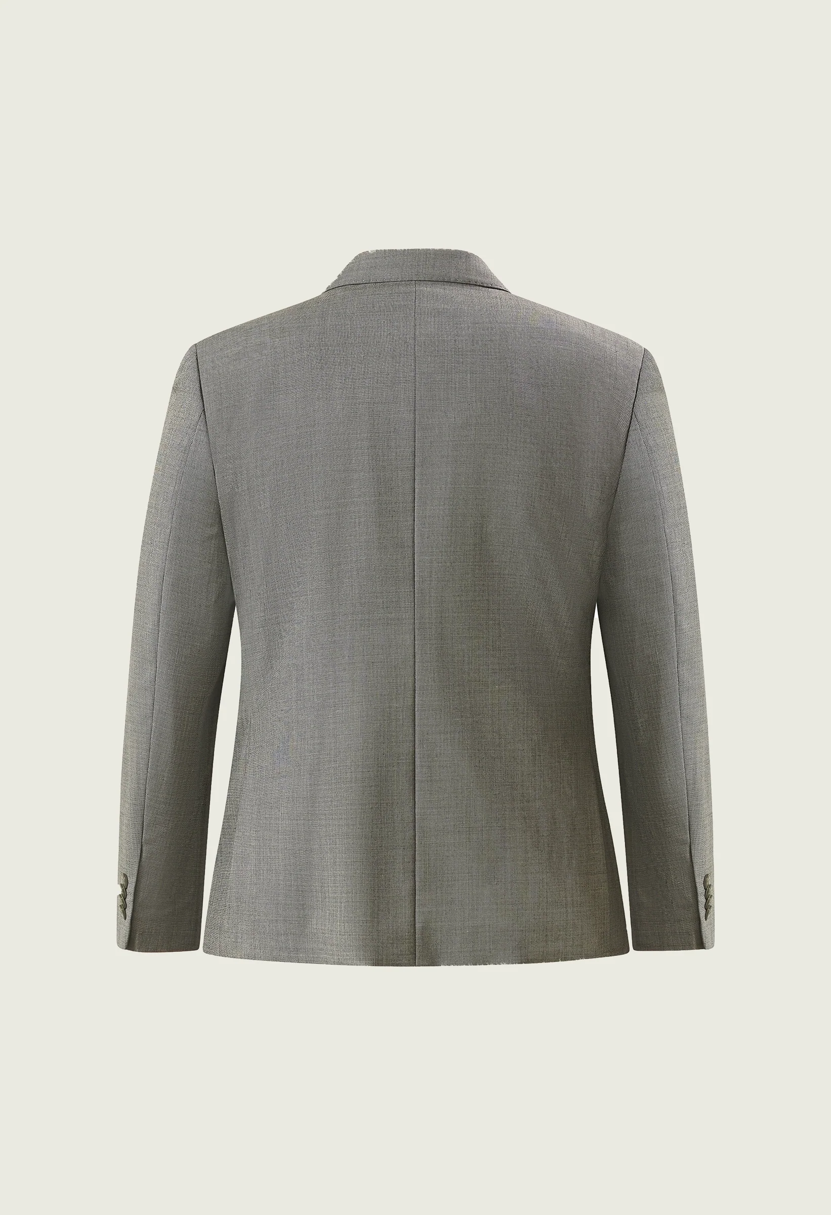 Abito grigio chiaro grisaglia misto lana comfort fit - Image 3