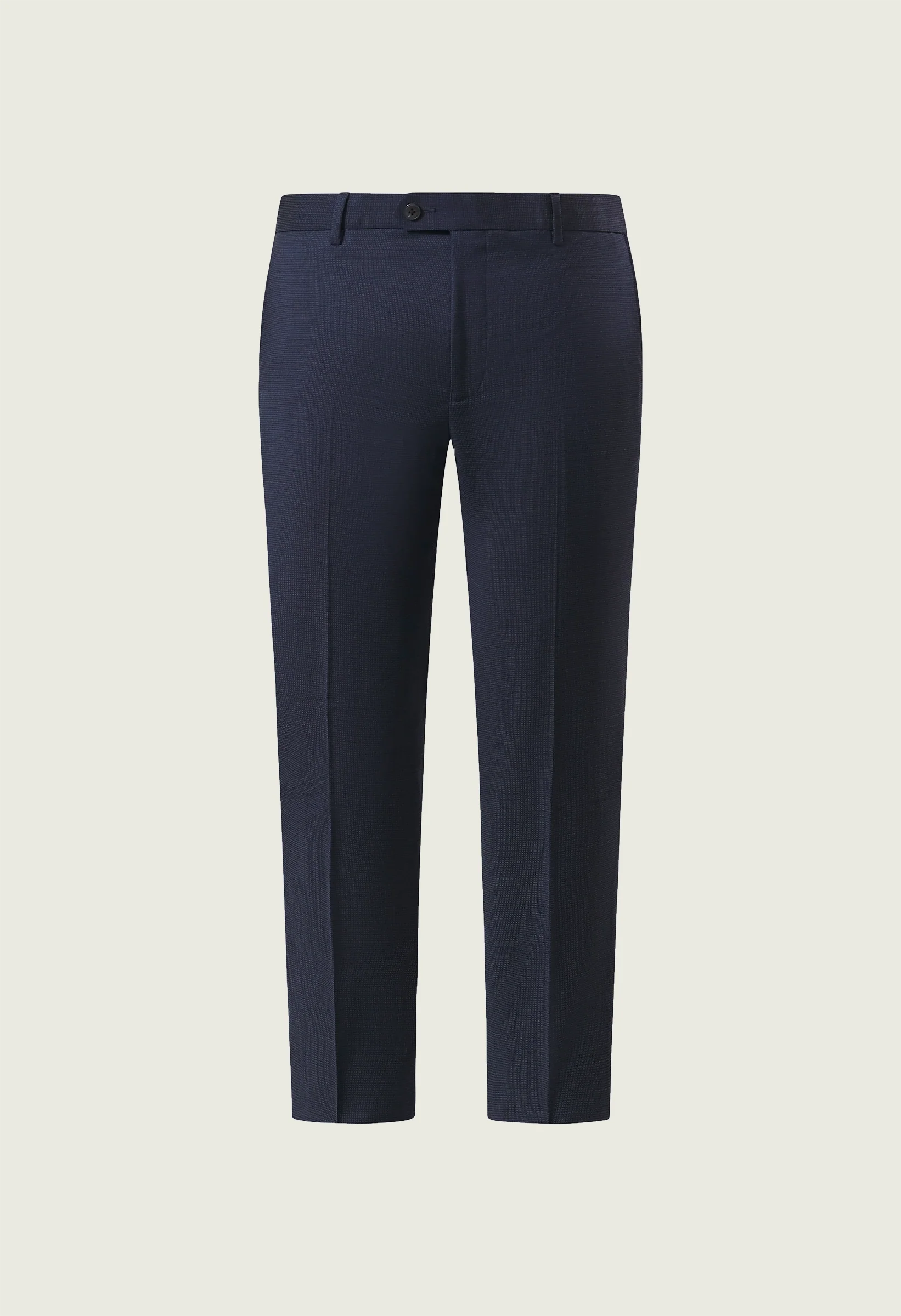 Abito blu microdisegno lana comfort fit - Image 2