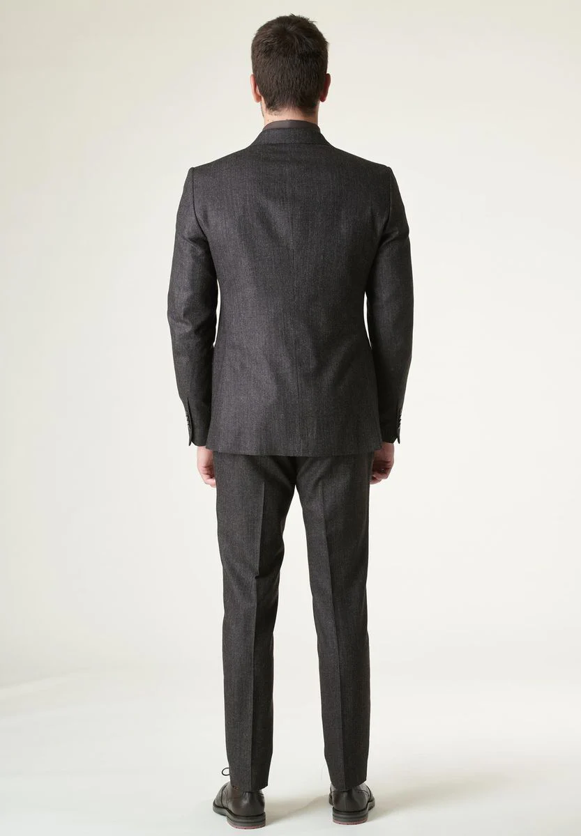 Abito moro occhio di pernice lana stretch custom fit - Image 4