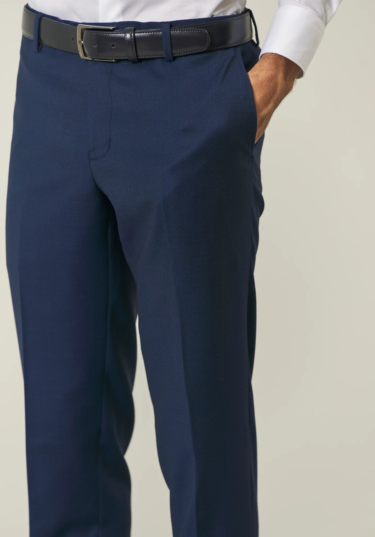 Abito blu occhio di pernice lana custom fit - Image 6