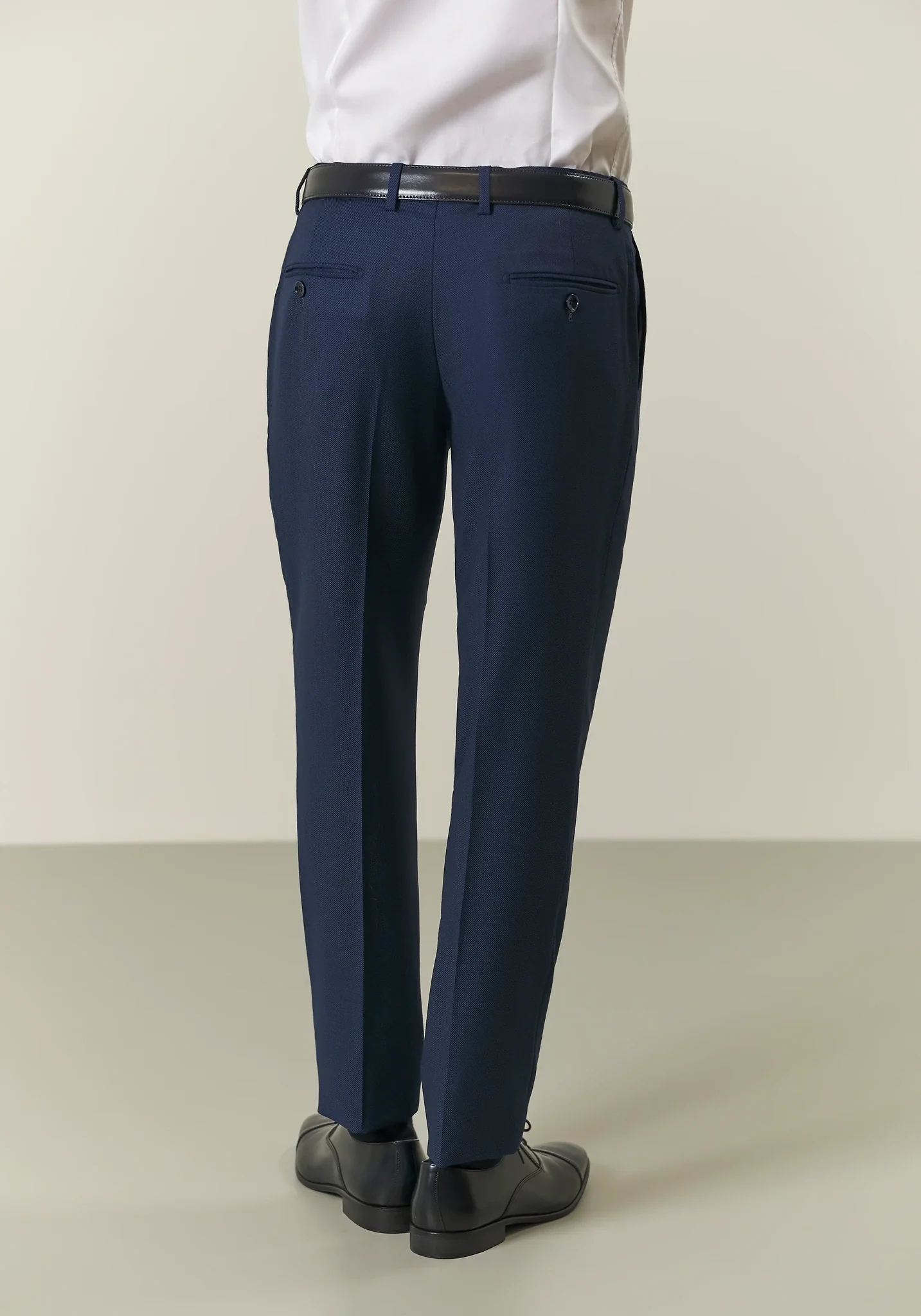Abito blu occhio di pernice lana custom fit - Image 7
