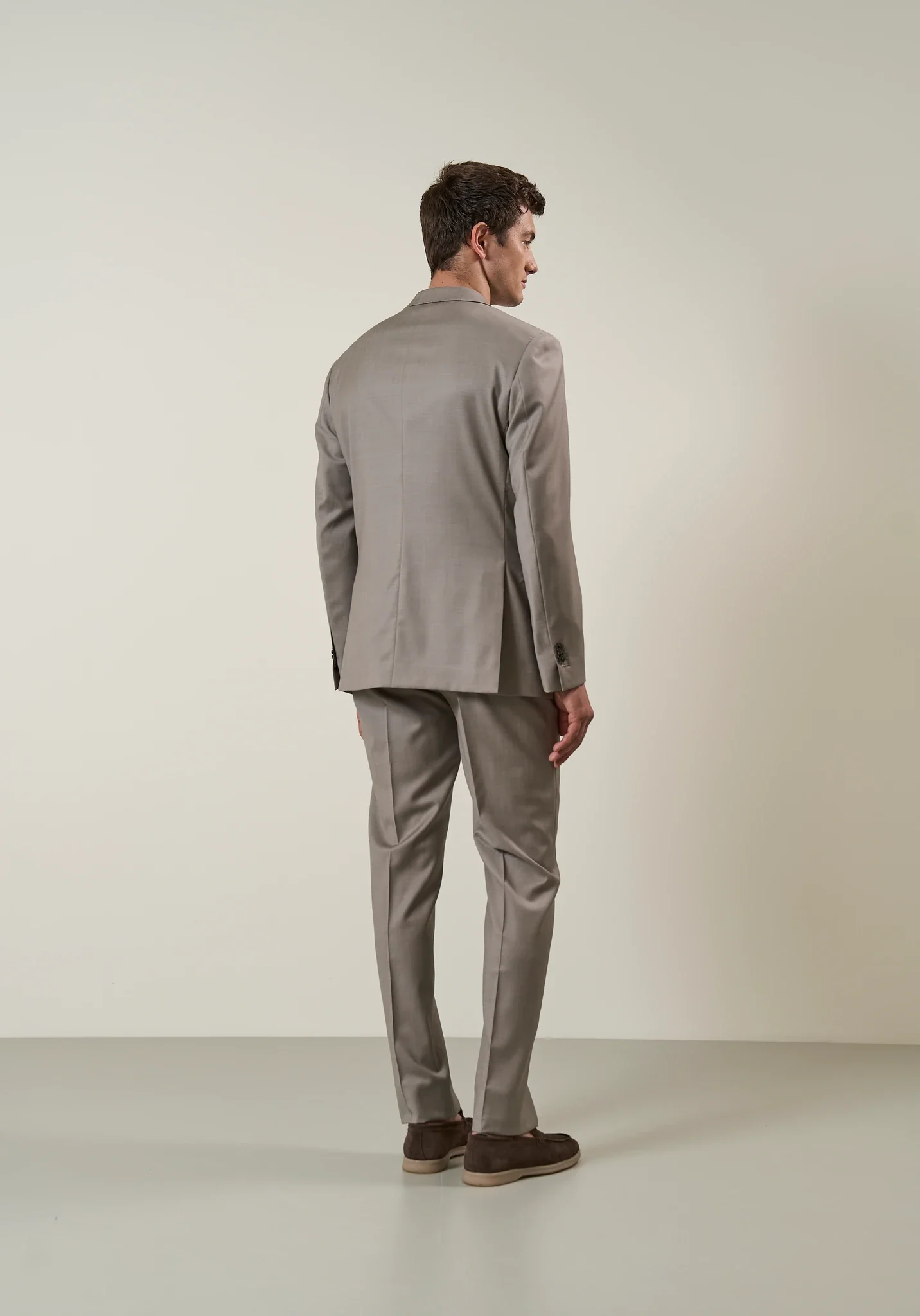 Abito beige sallia lana 110's custom fit - Image 5