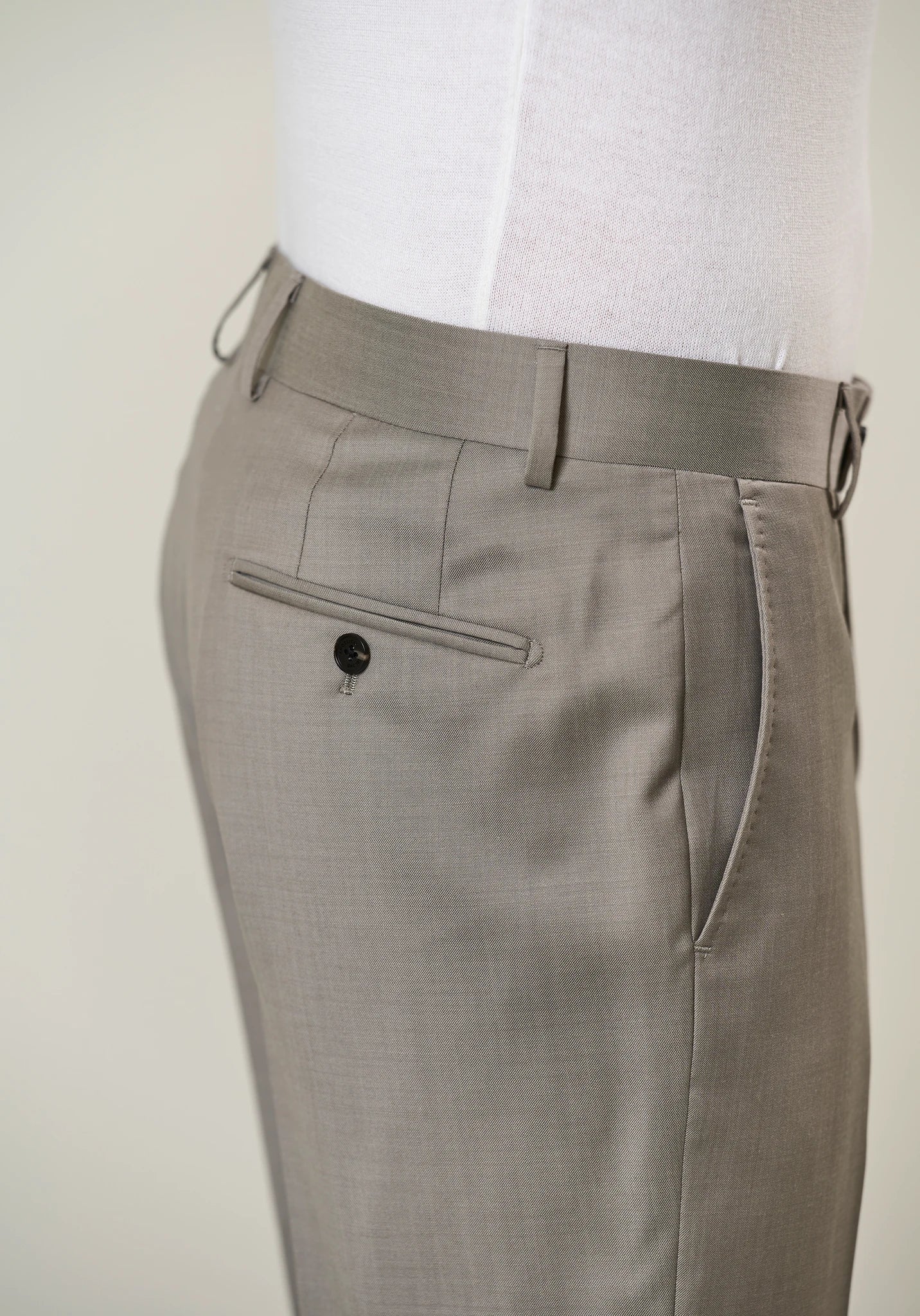 Abito beige sallia lana 110's custom fit - Image 7
