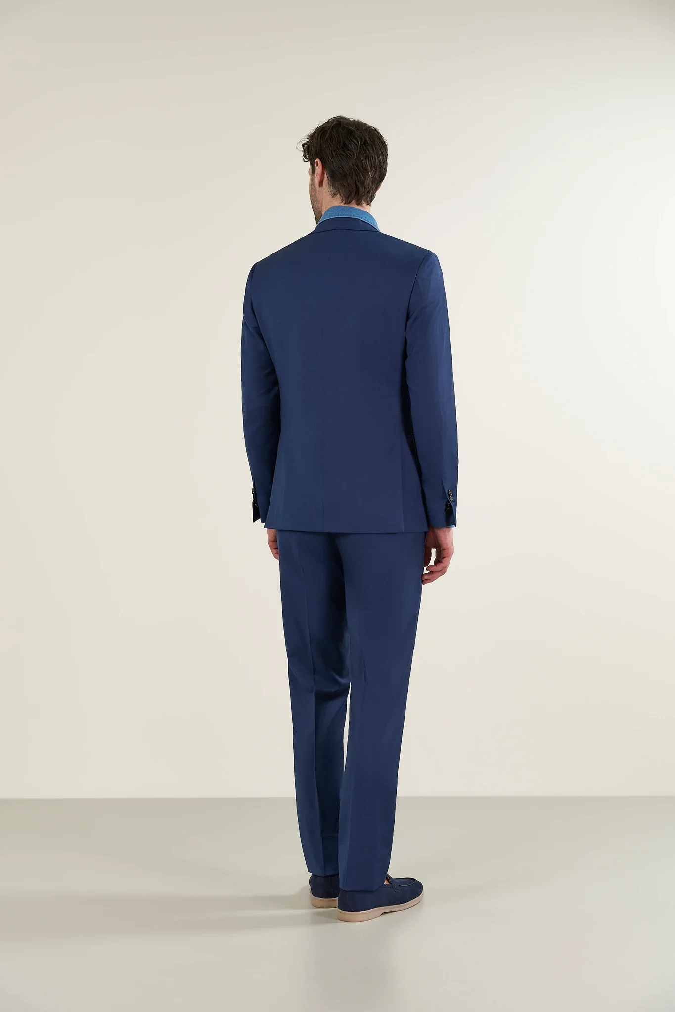 Abito blu sallia lana 110's custom fit - Image 8