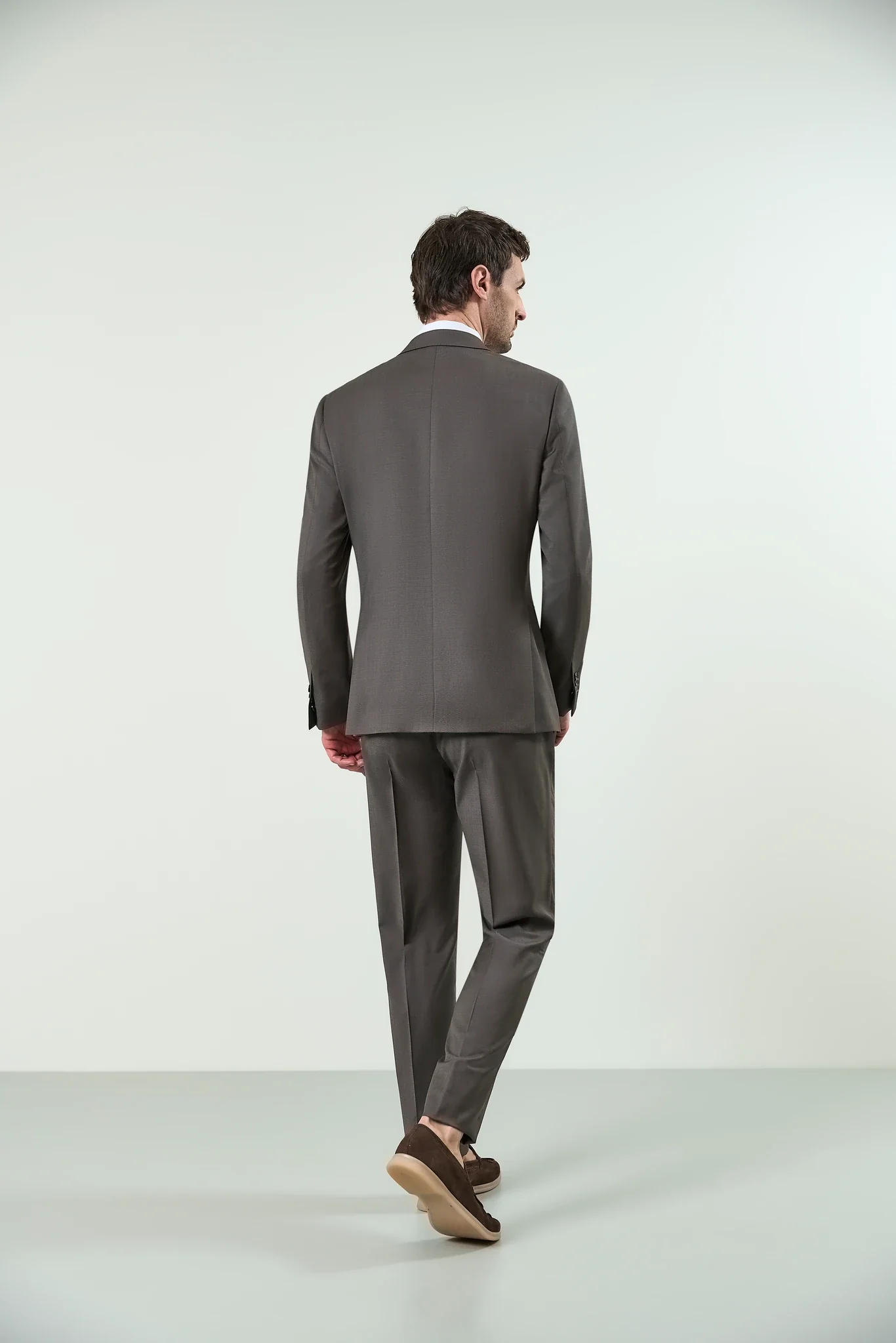 Abito marrone sallia lana 110's custom fit - Image 8