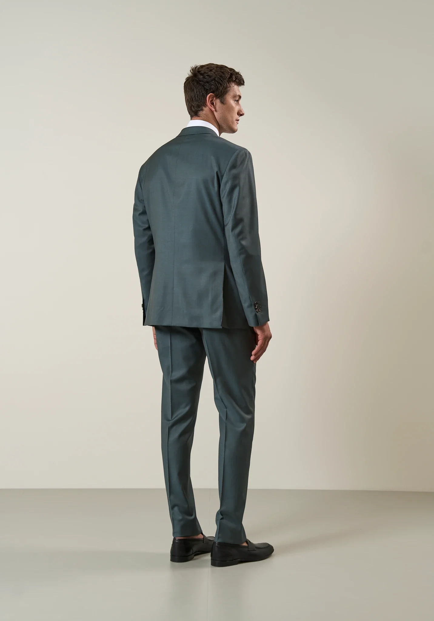 Abito verde sallia lana 110's custom fit - Image 6
