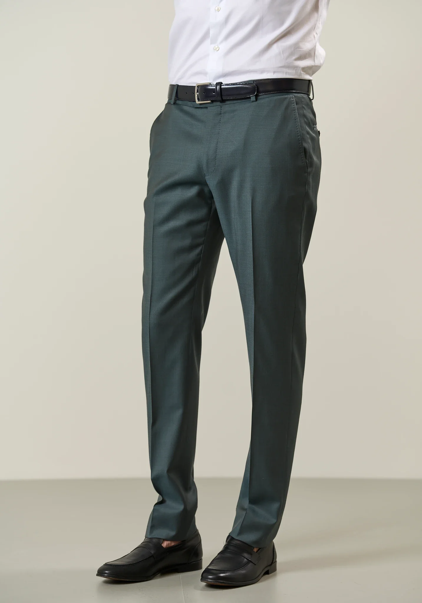 Abito verde sallia lana 110's custom fit - Image 7