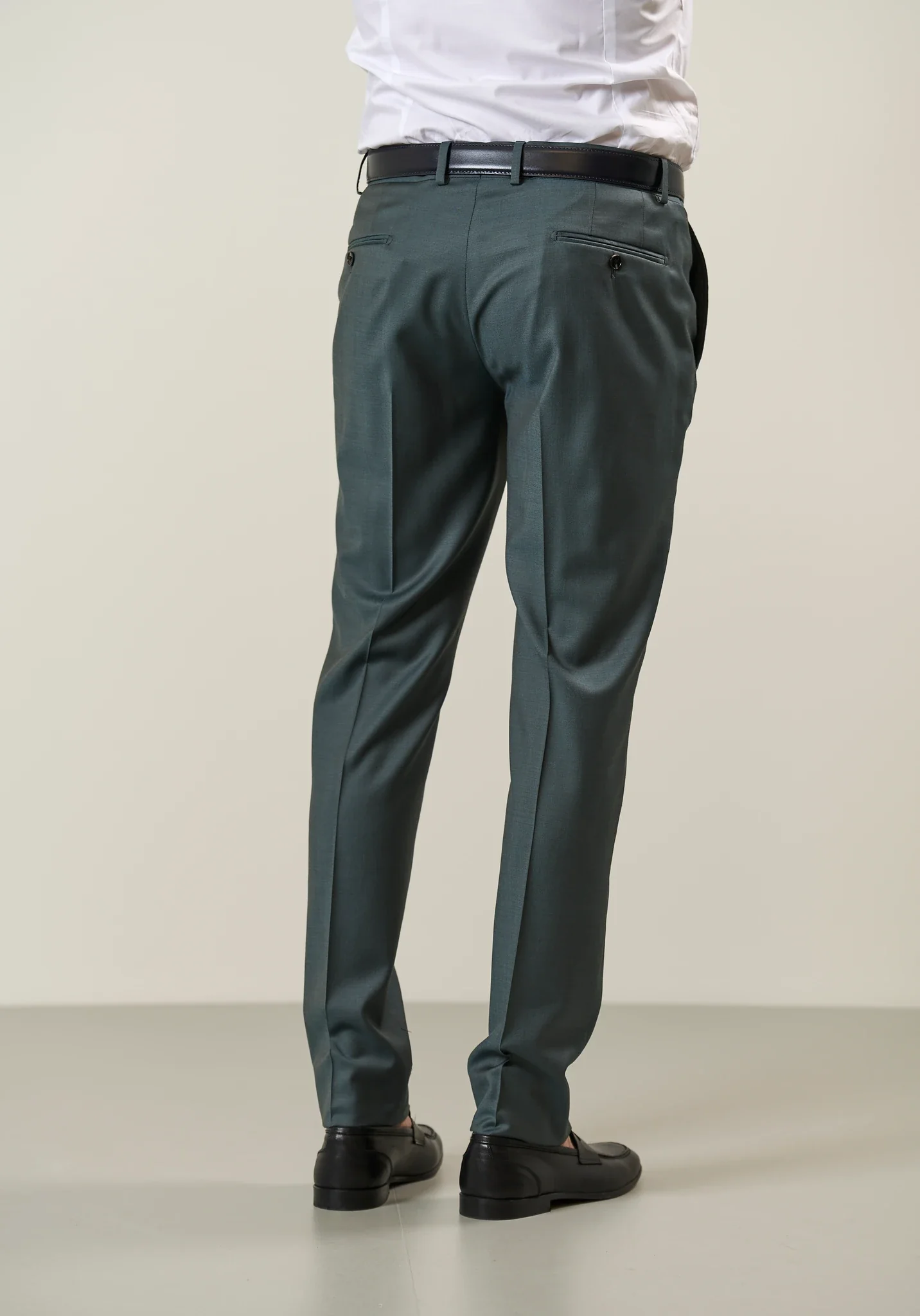 Abito verde sallia lana 110's custom fit - Image 8