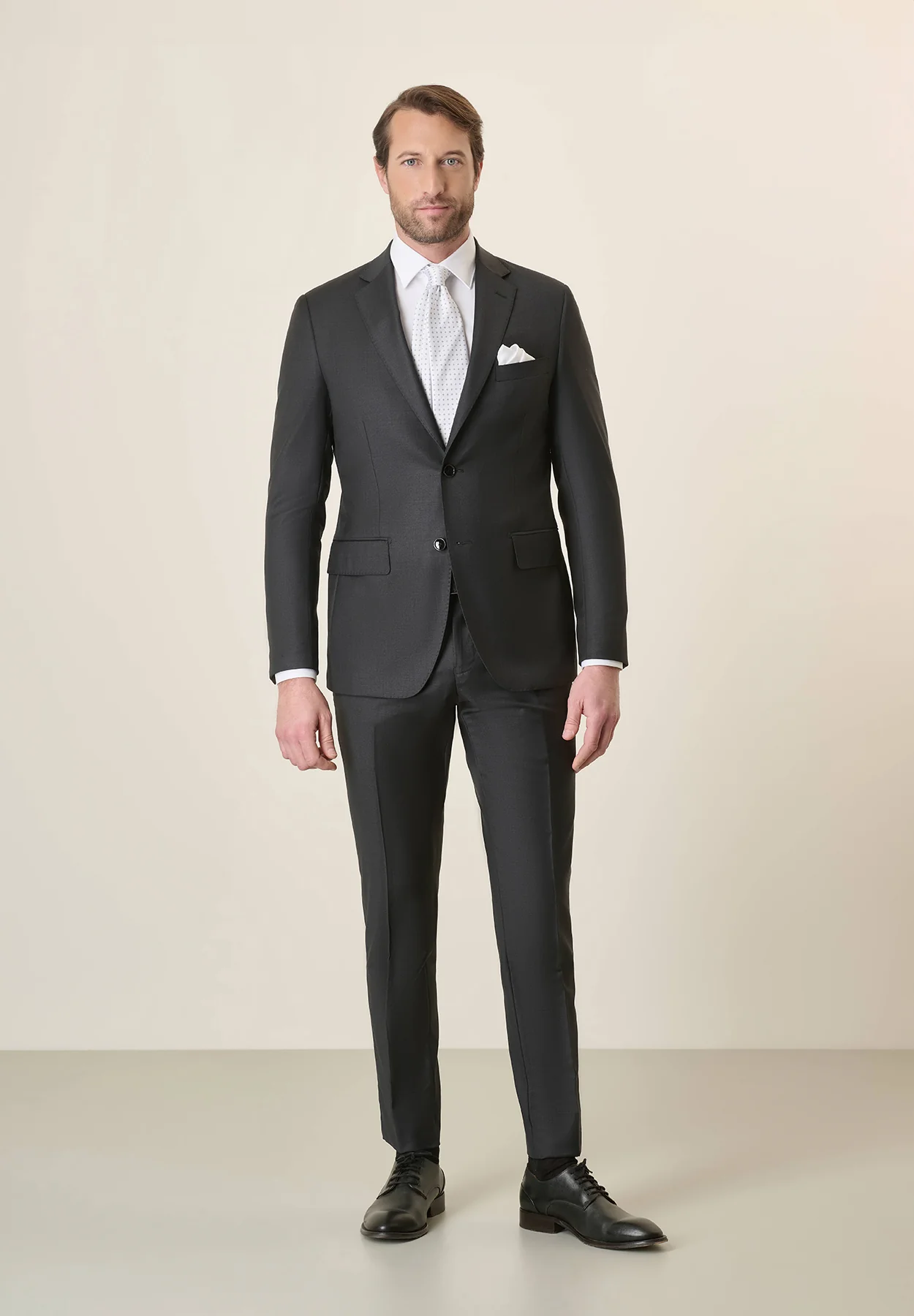 Abito antracite sallia lana custom fit