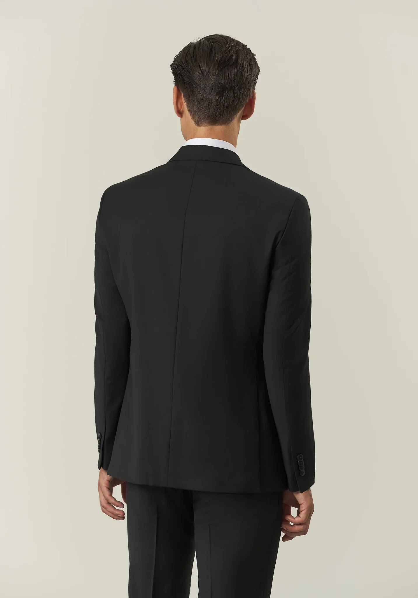Abito nero sallia lana stretch custom fit - Image 4