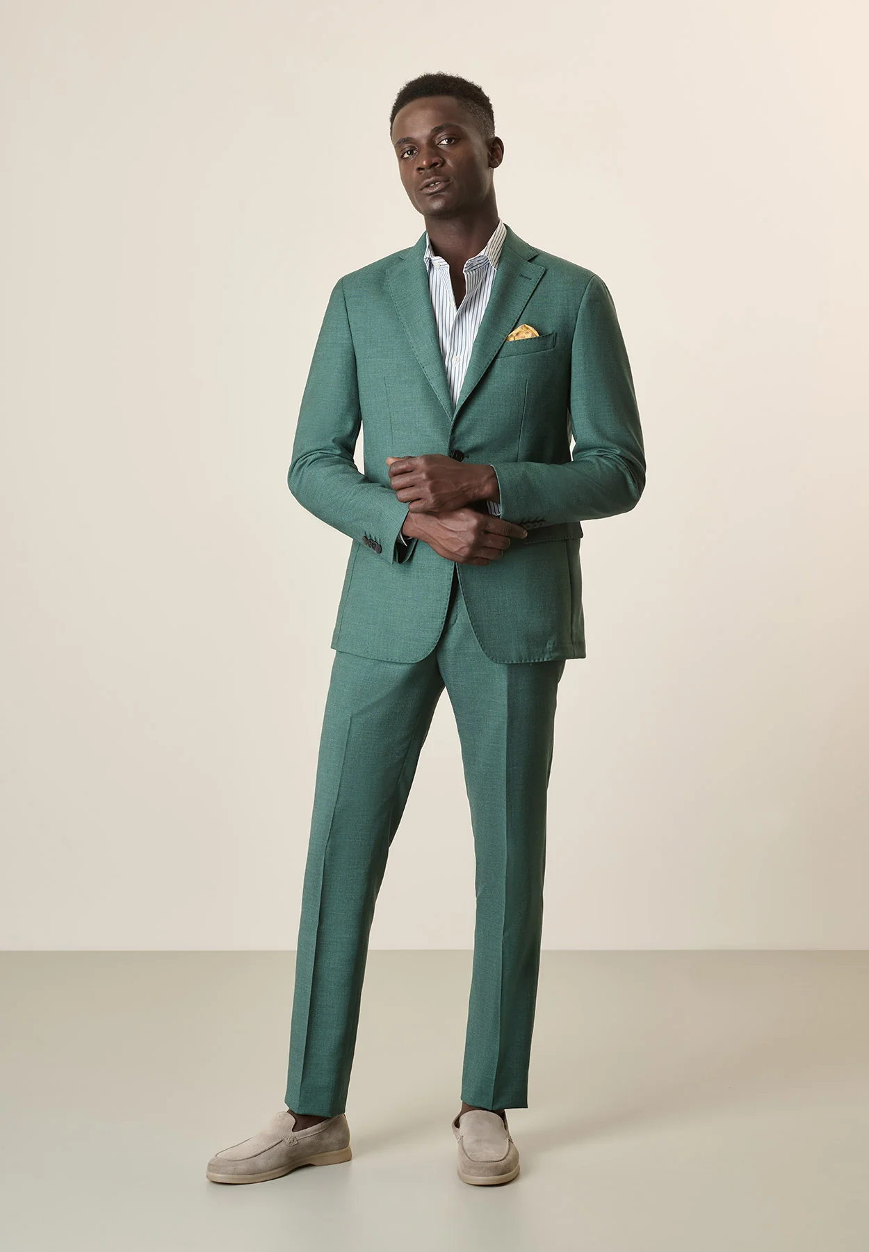 Abito verde sfoderato custom fit - Image 4