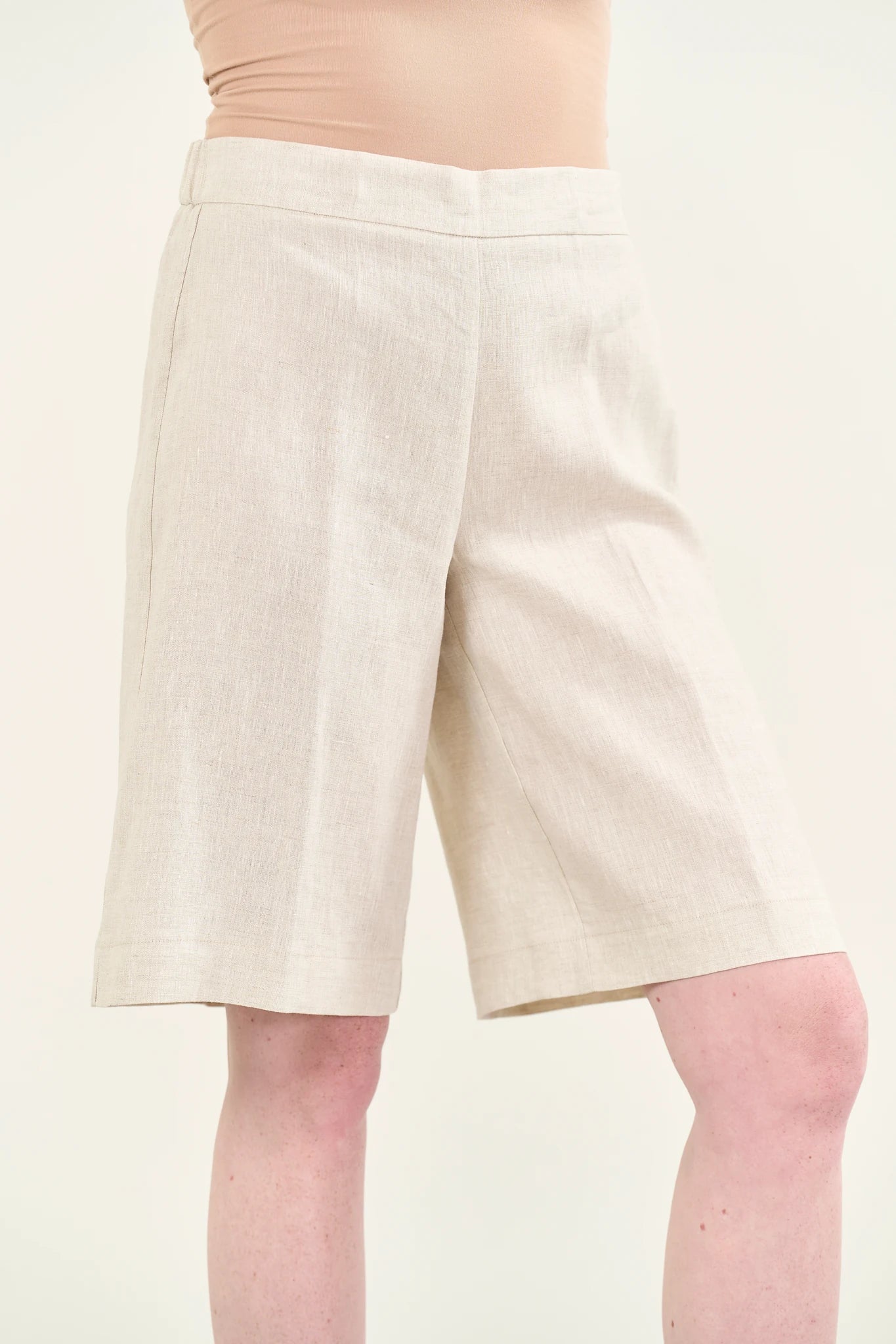 Bermuda beige naturale lino