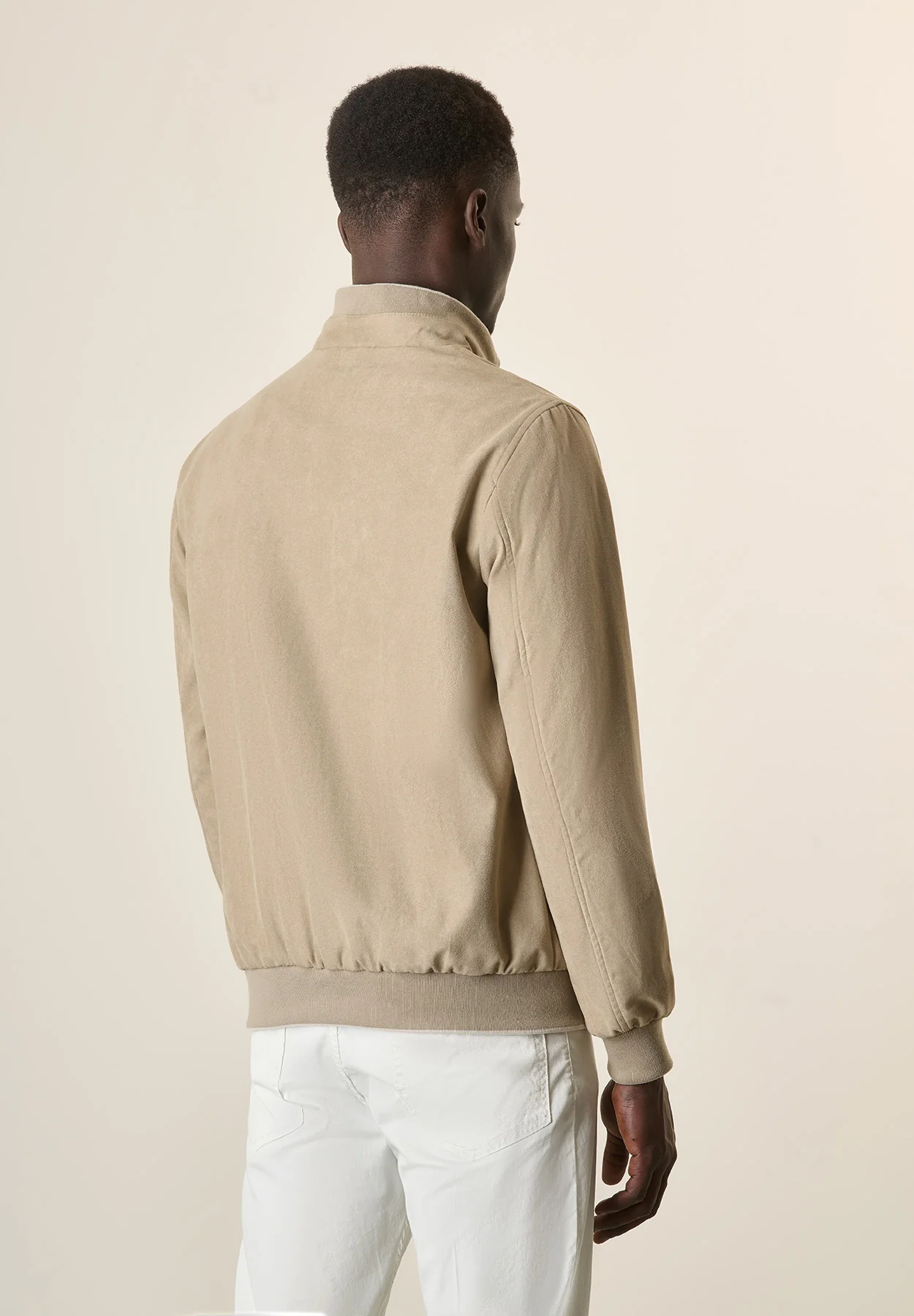 Bomber beige scamosciato - Image 3