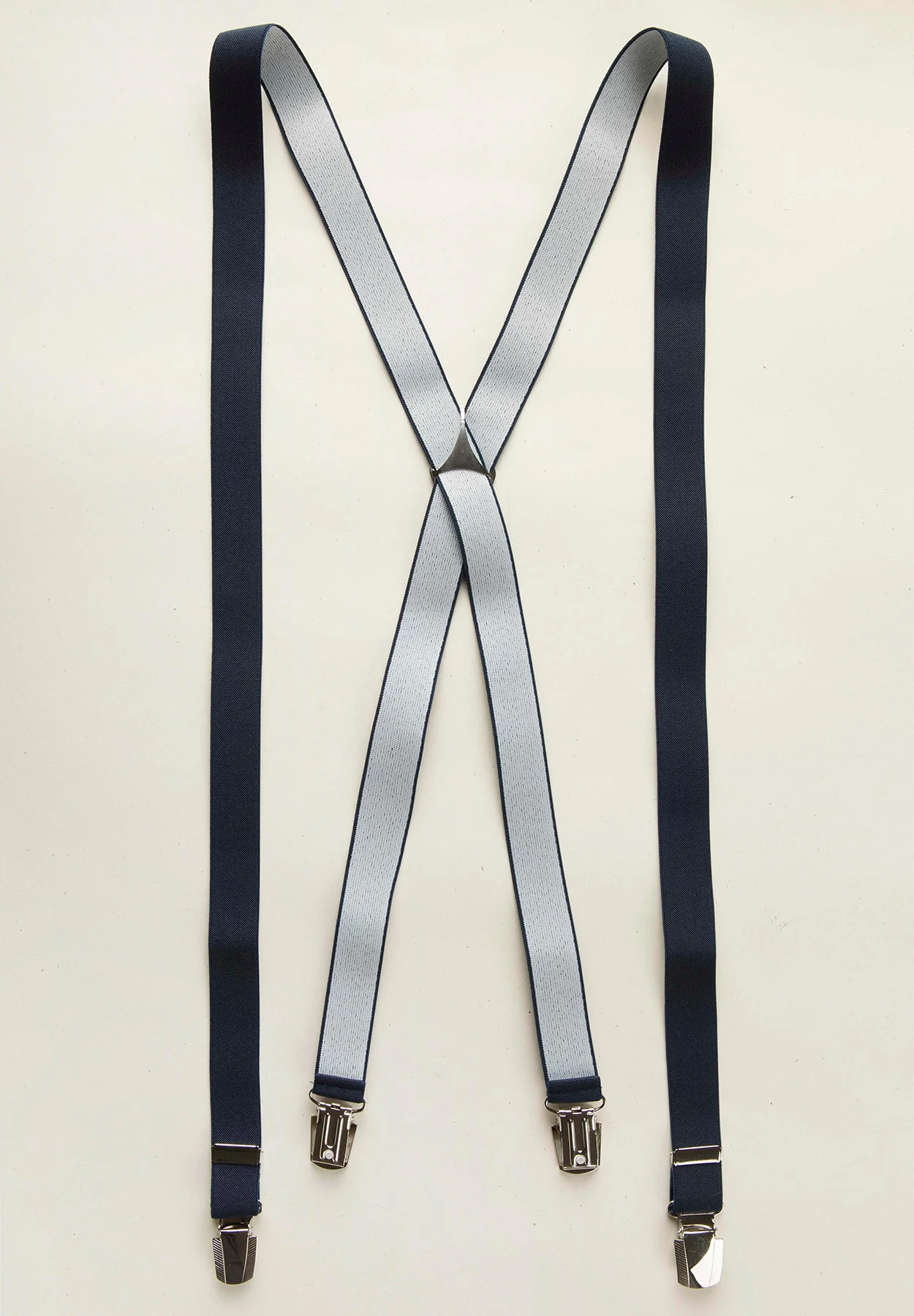 Bretella blu unita slim
