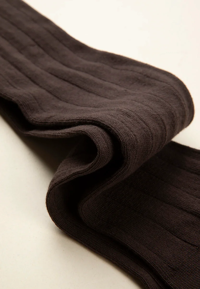Calza moro costina cotone stretch - Image 2
