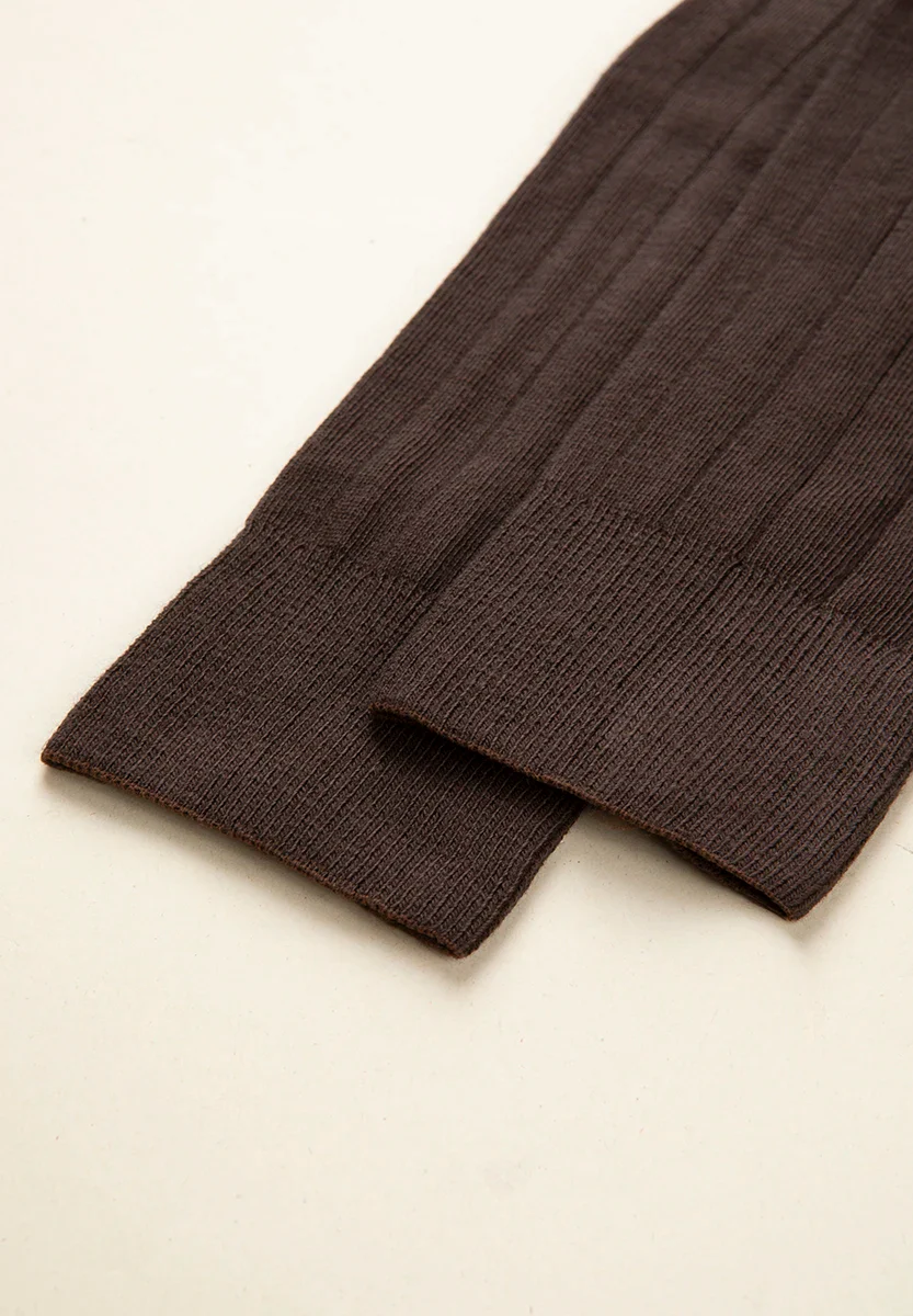 Calza moro costina cotone stretch - Image 3