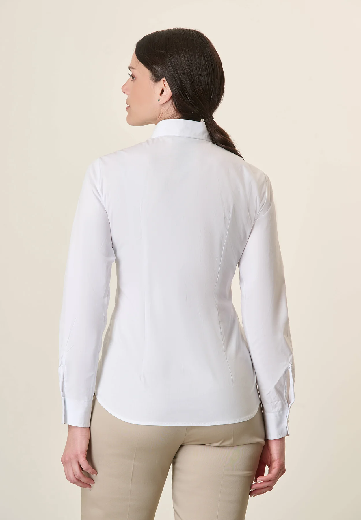 Camicia bianca cotone stretch - Image 3