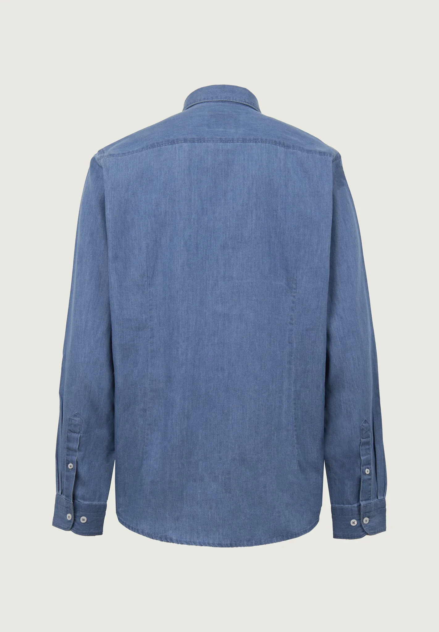 Camicia denim cotone lavaggio chiaro - Image 7