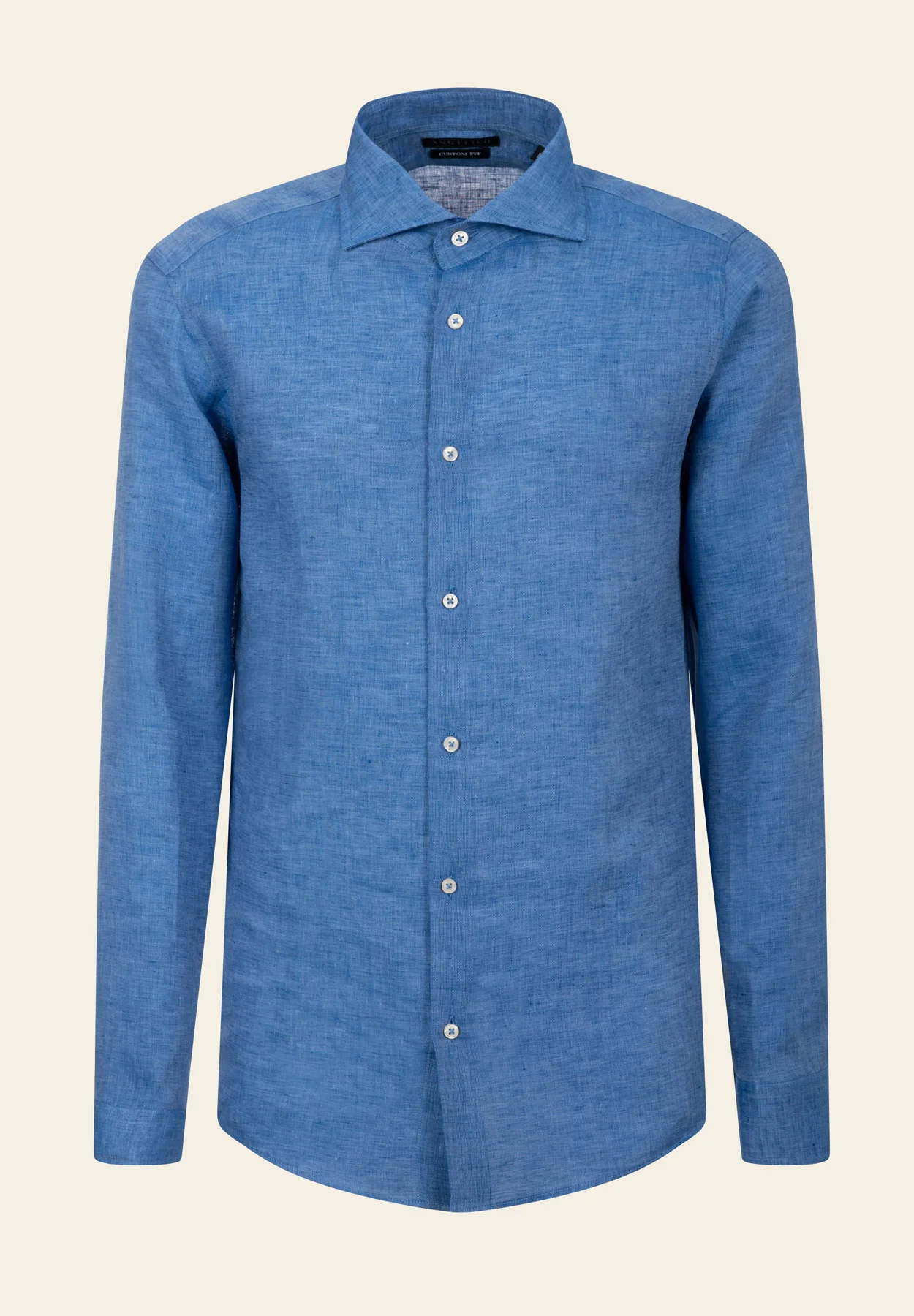 Camicia avio lino custom fit