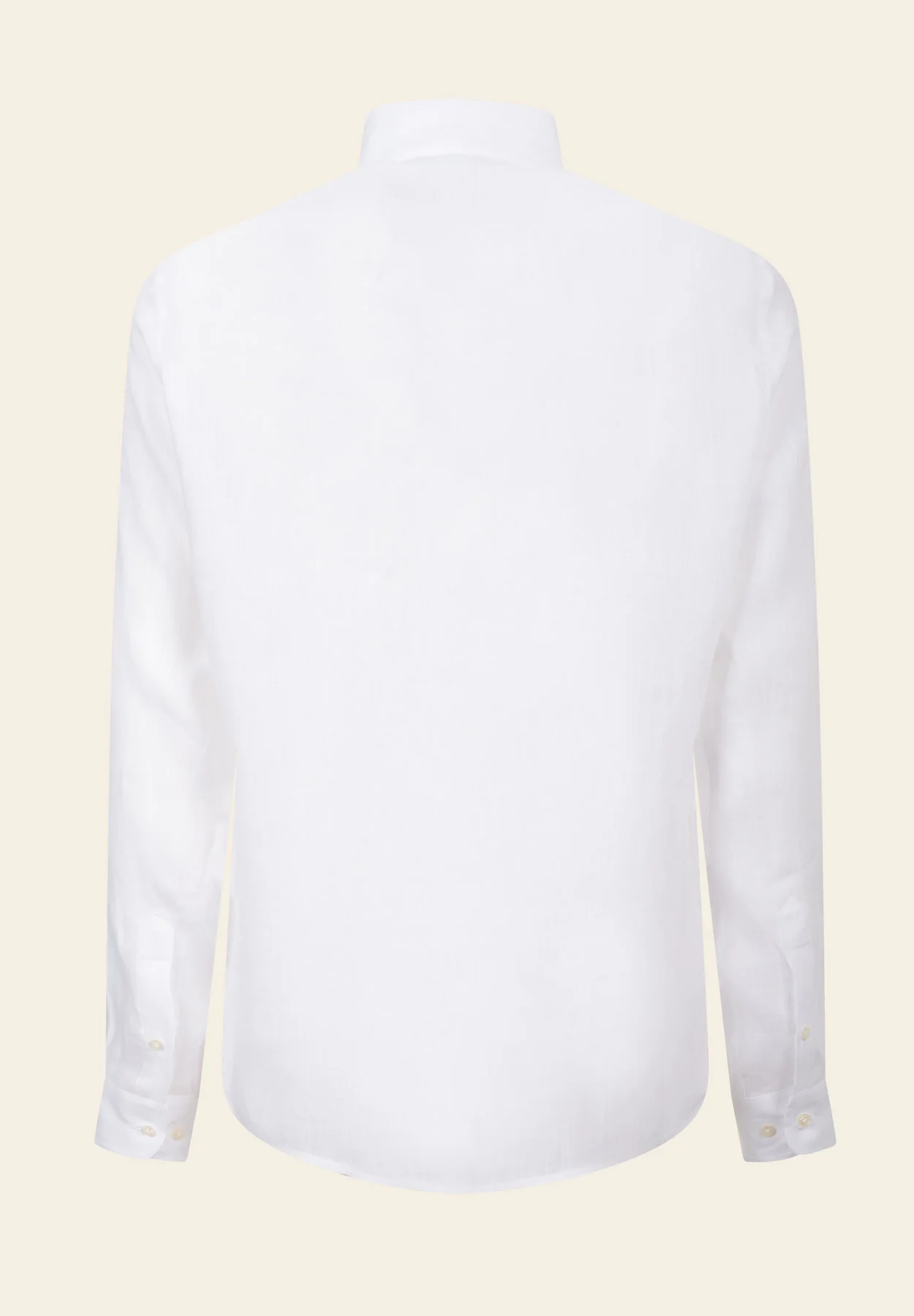 Camicia bianca lino custom fit - Image 3