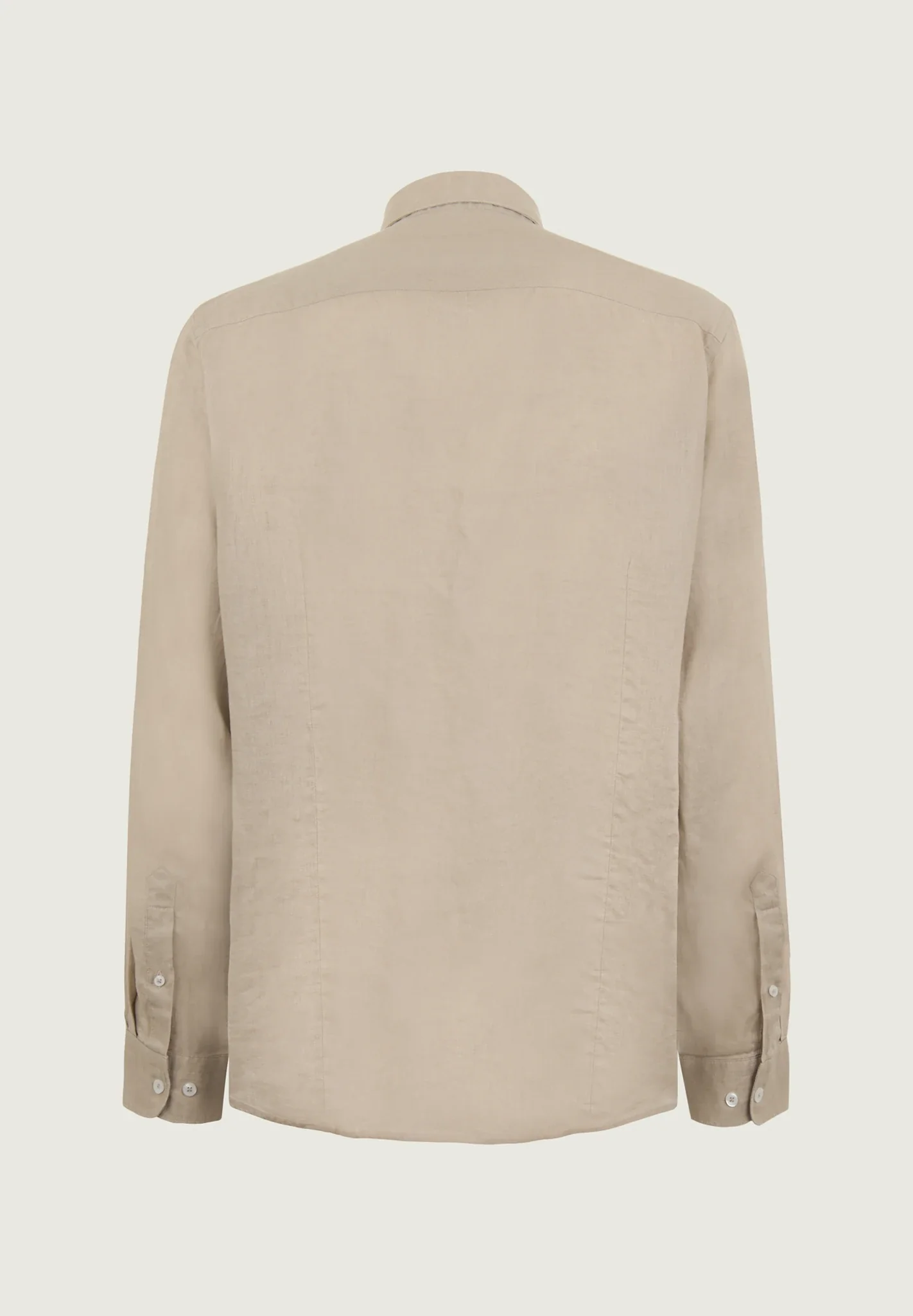 Camicia sabbia lino custom fit - Image 3
