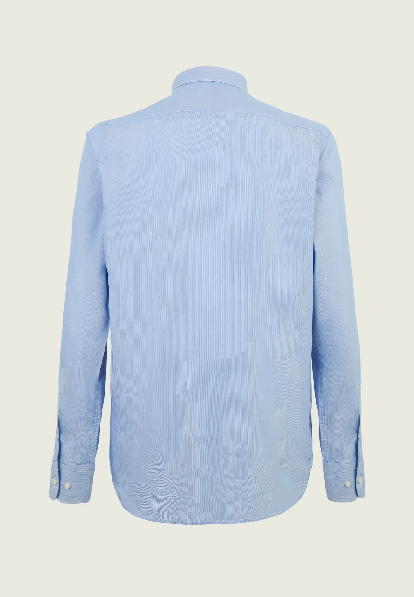 Camicia bacchettina blu bianca cotone regular fit - Image 3