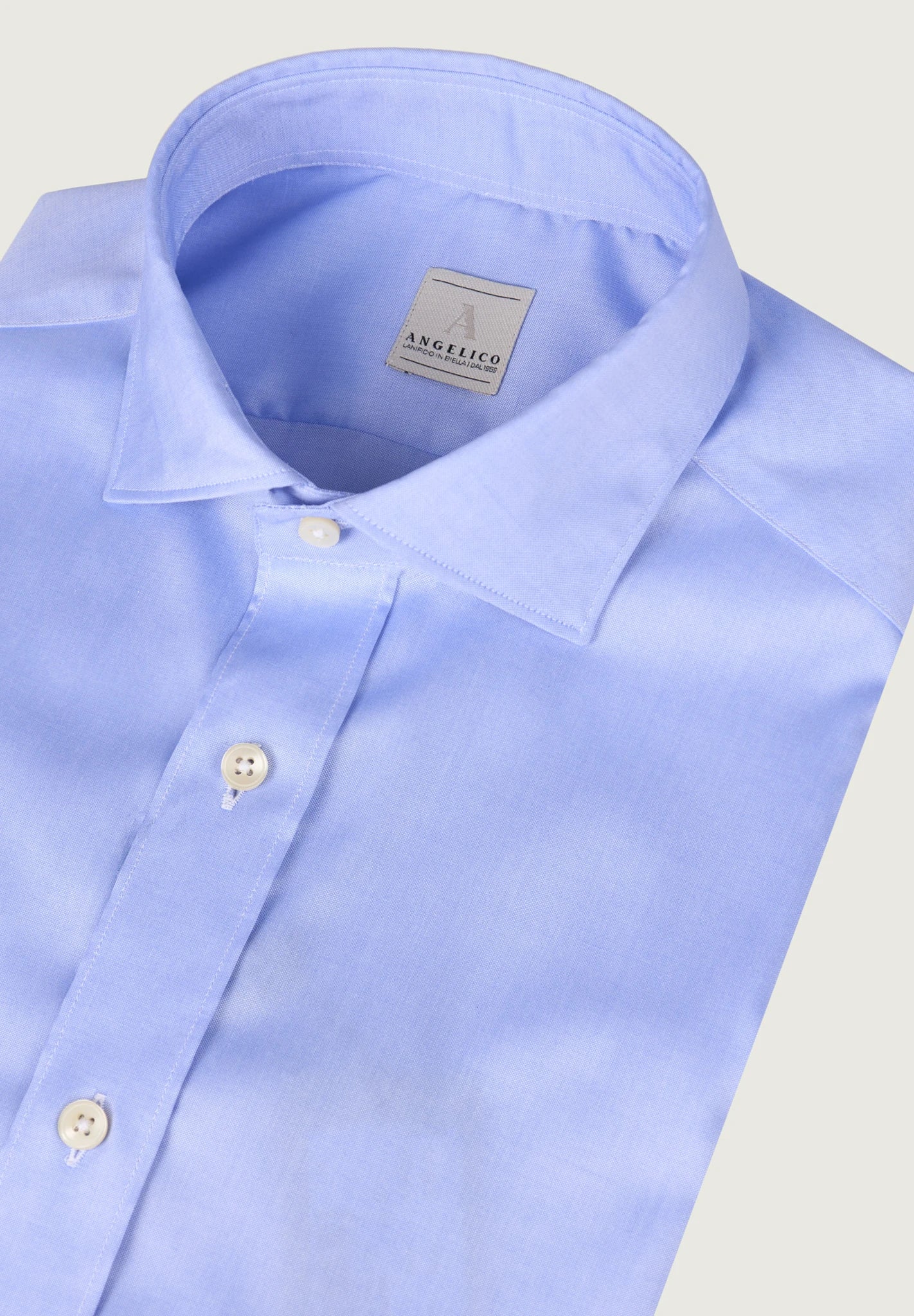 Camicia azzurra cotone no-stiro slim fit - Image 2