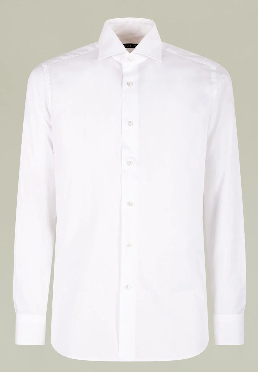 Camicia bianca oxford cotone slim fit