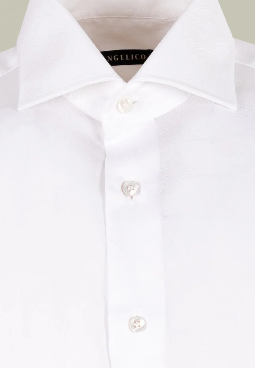 Camicia bianca oxford cotone slim fit - Image 2