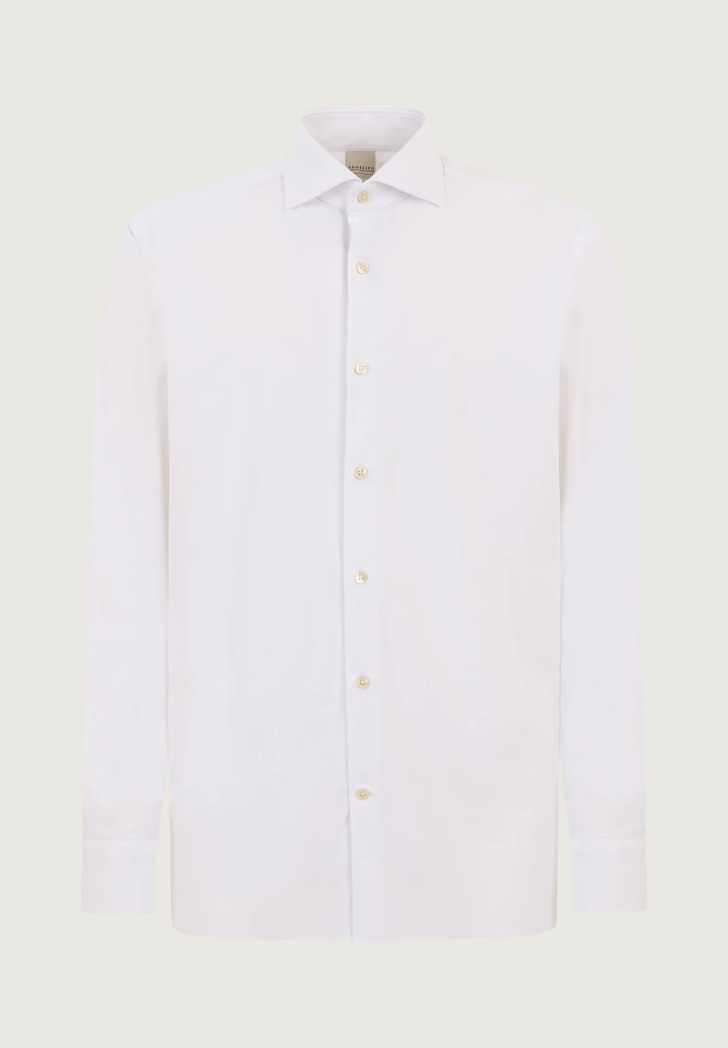 Camicia bianca tessuto performance custom fit