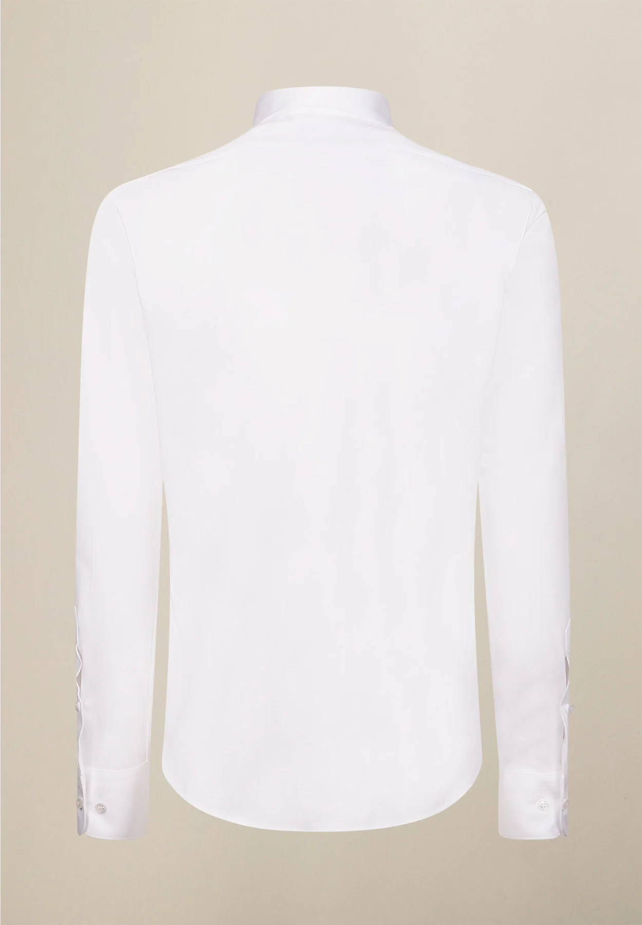 Camicia polo bianca cotone jersey custom fit - Image 3