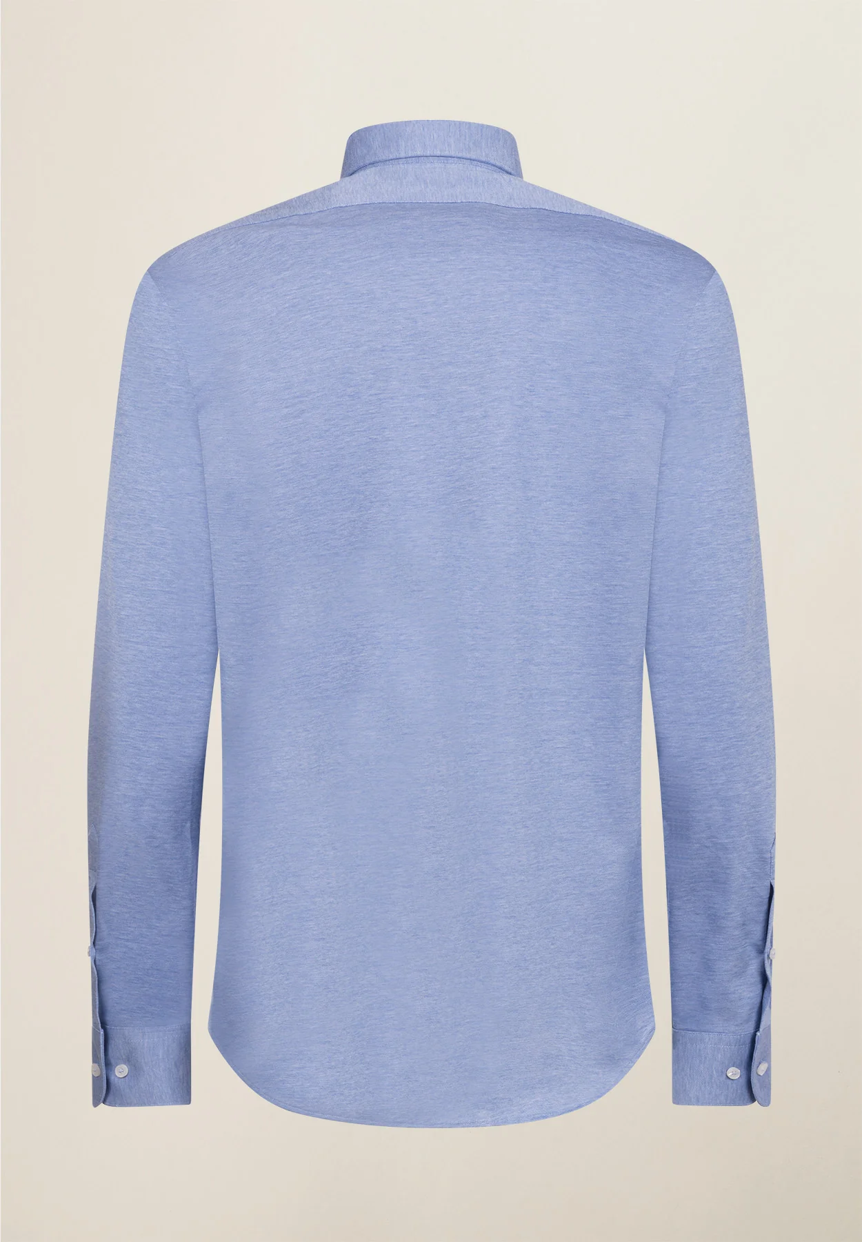 Camicia polo azzurra cotone jersey custom fit - Image 3