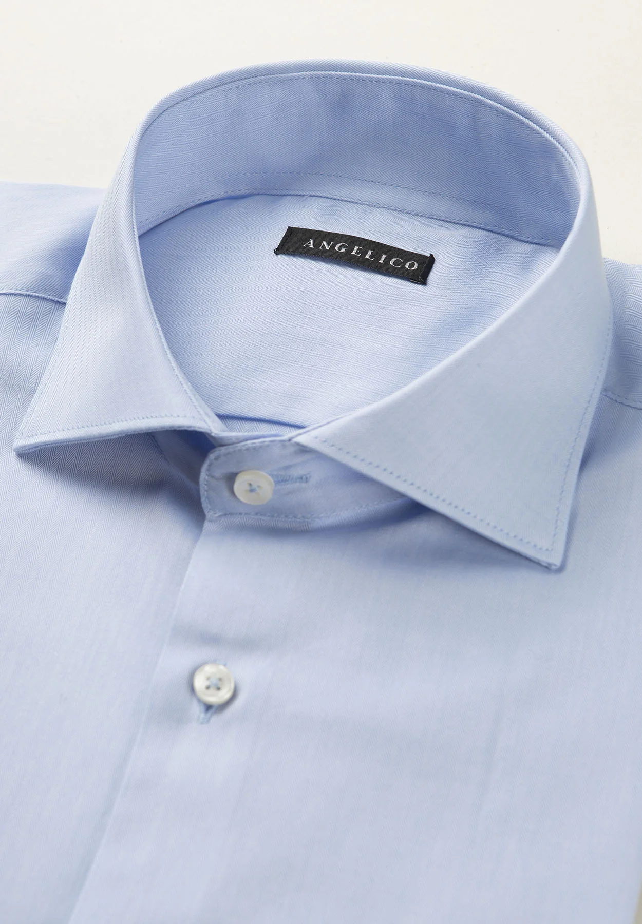 Camicia azzurra cotone resca regular fit - Image 2