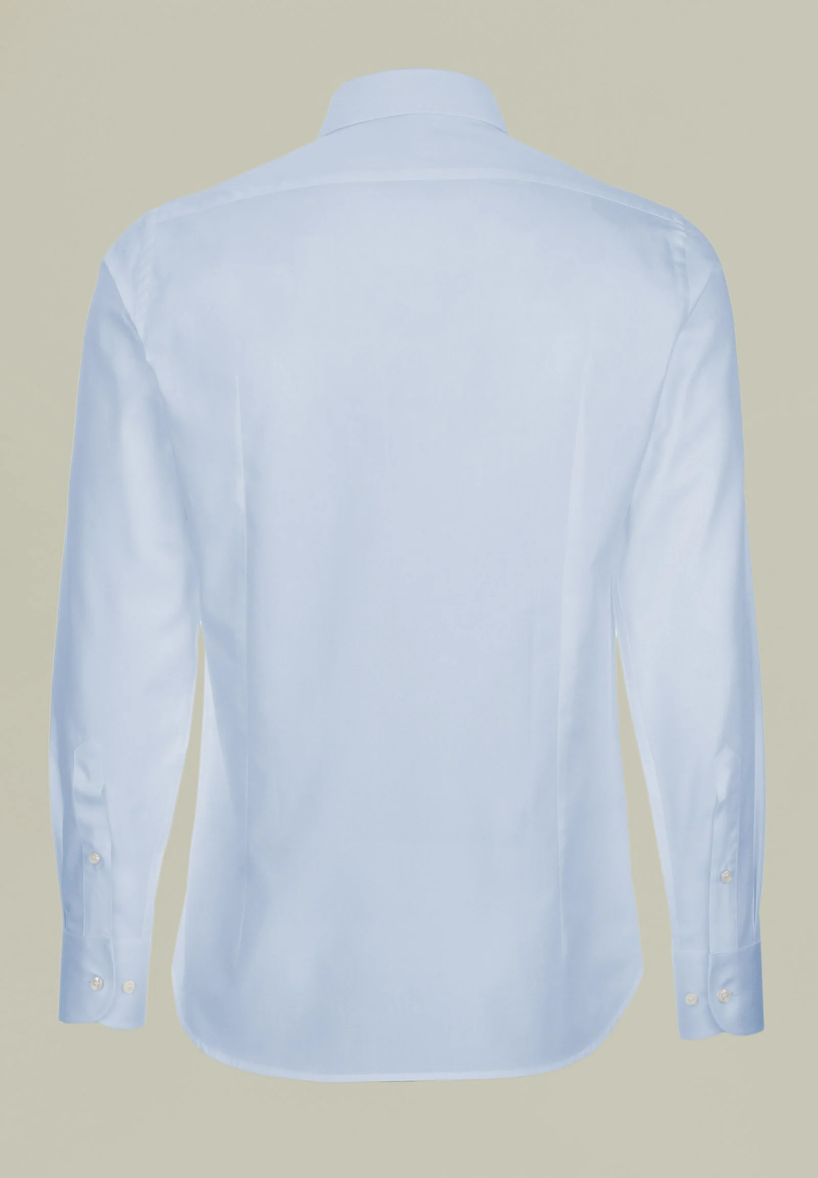 Camicia azzurra twill cotone slim fit - Image 3
