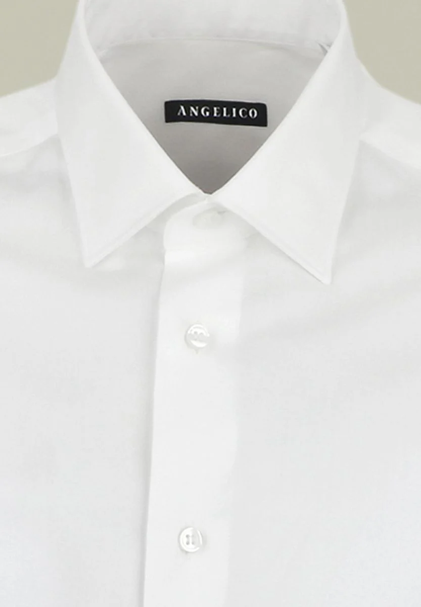 Camicia bianca twill cotone regular fit - Image 2