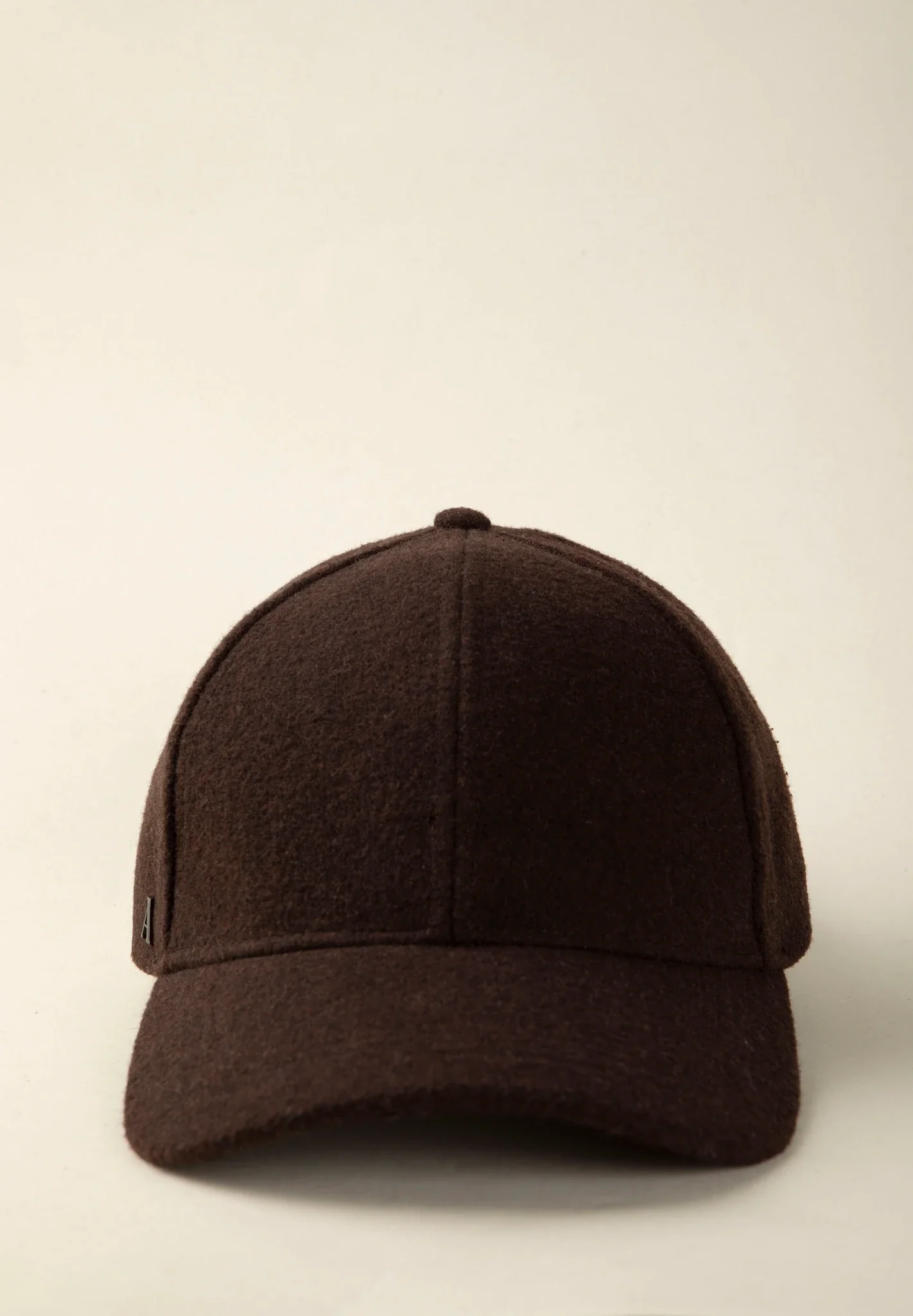 Cappello baseball marrone misto lana - Image 3