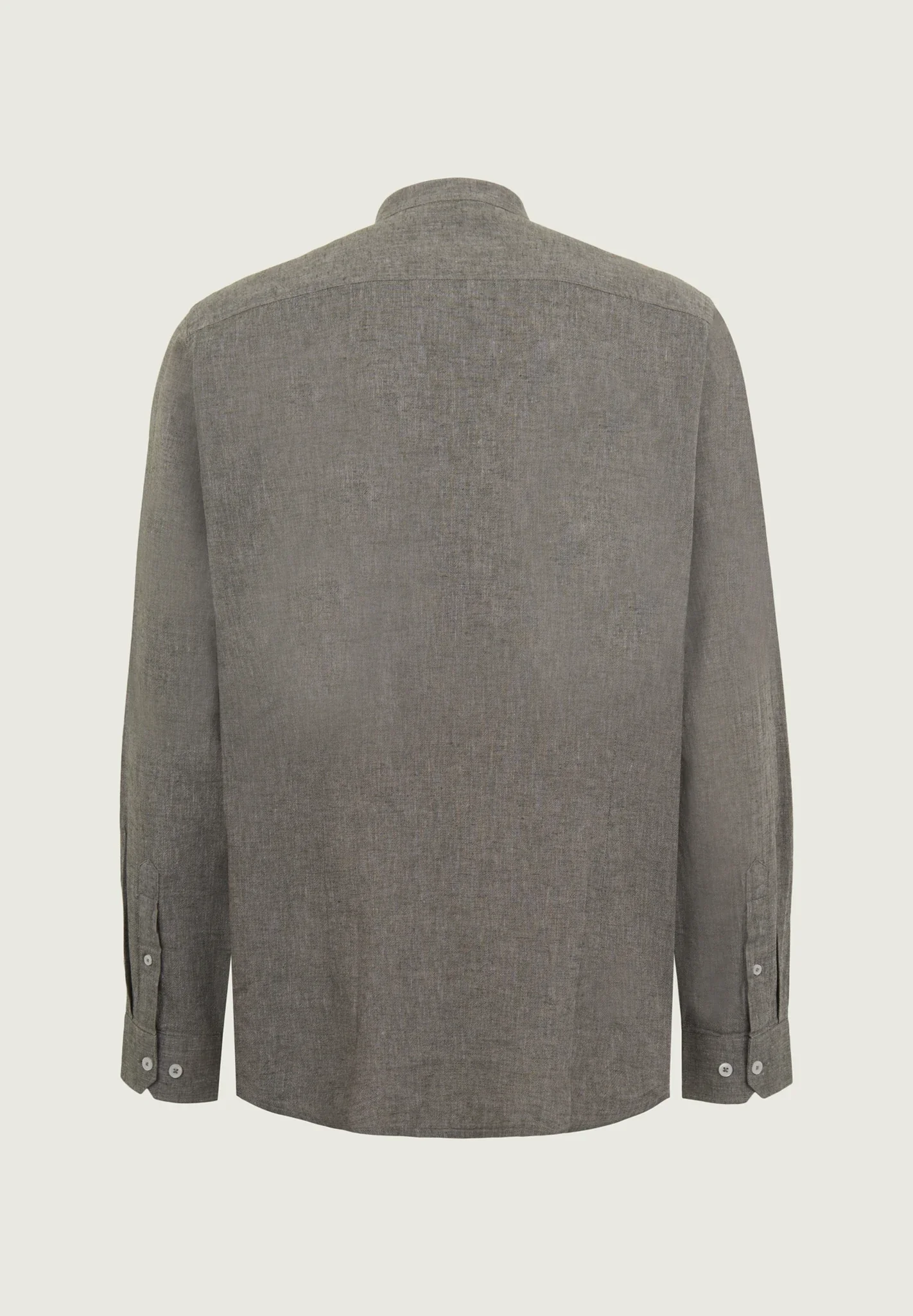Camicia verde coreana lino cotone custom fit - Image 3