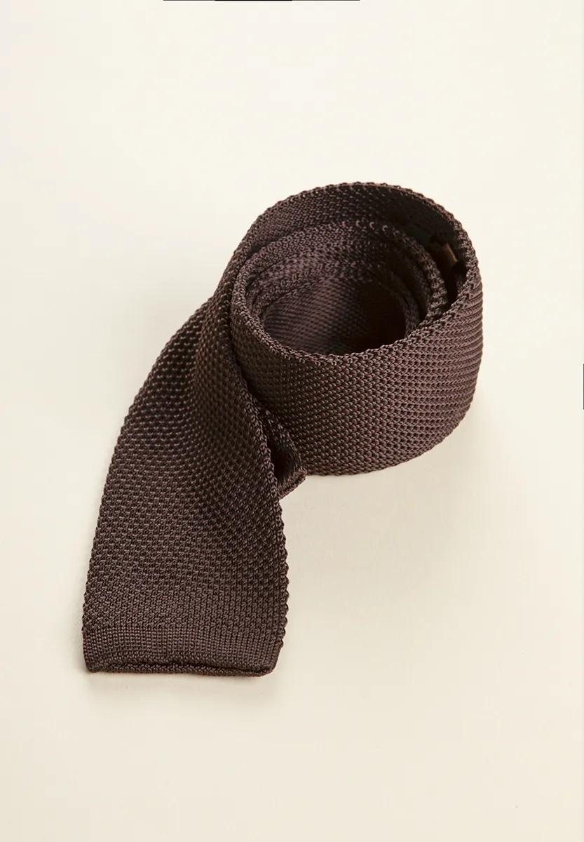 Cravatta moro seta tricot - Image 3
