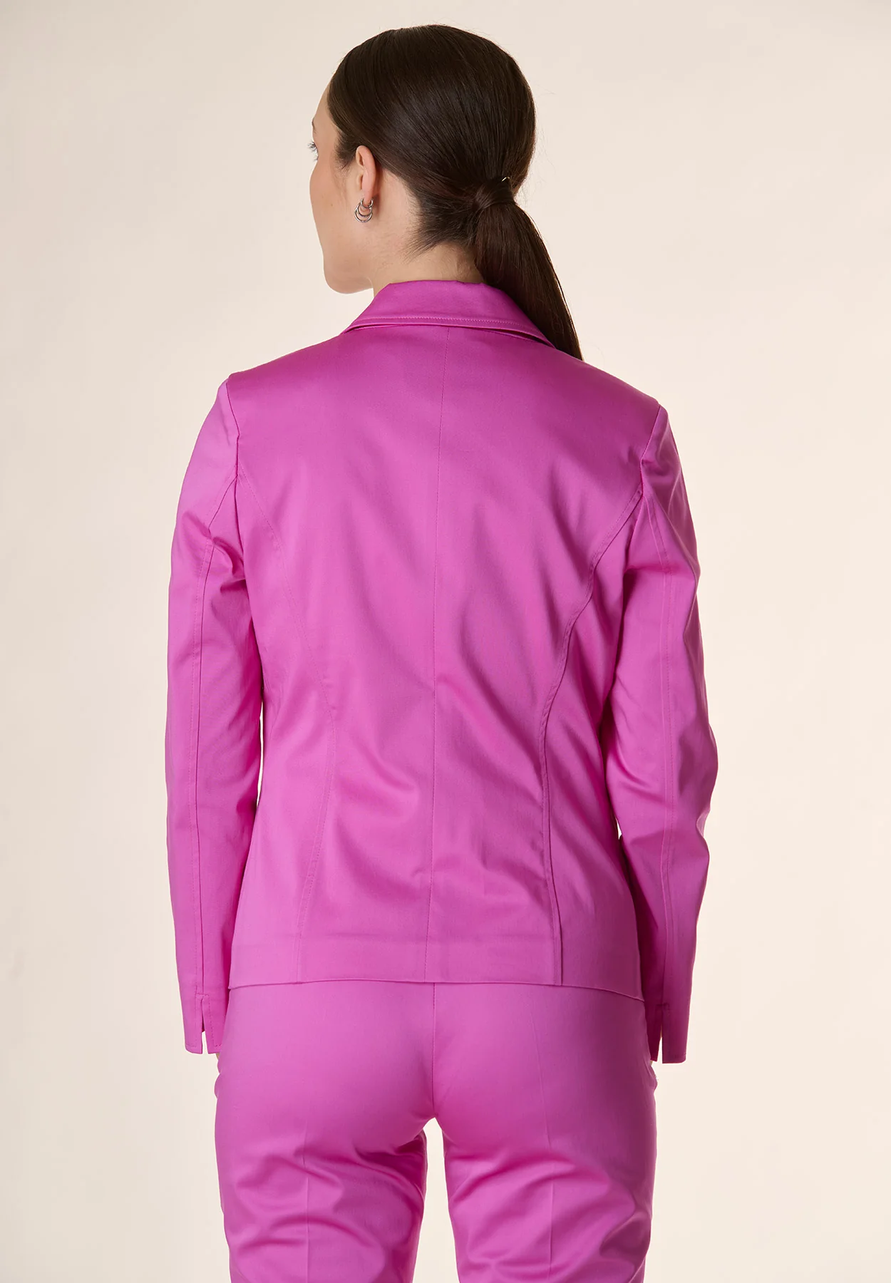 Giacca fucsia monopetto corta - Image 3