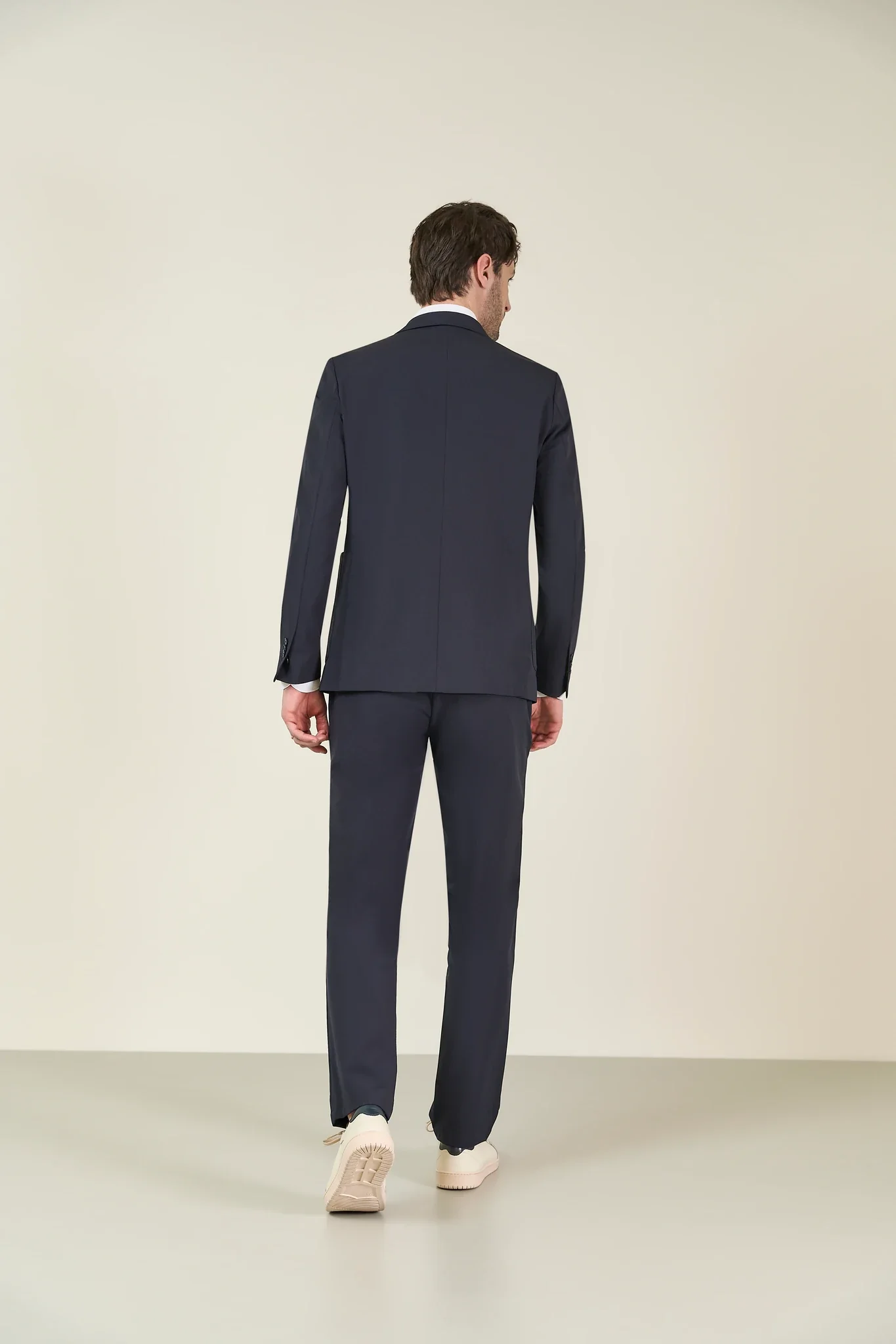 Giacca blu tessuto performance custom fit - Image 5