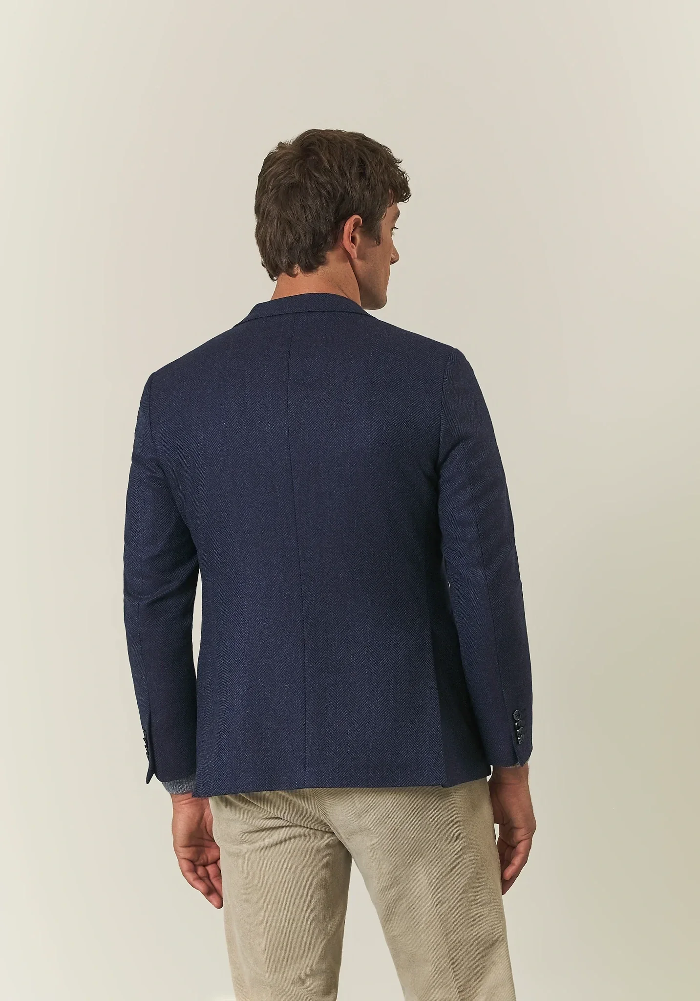 Giacca blu resca misto lana comfort fit - Image 4