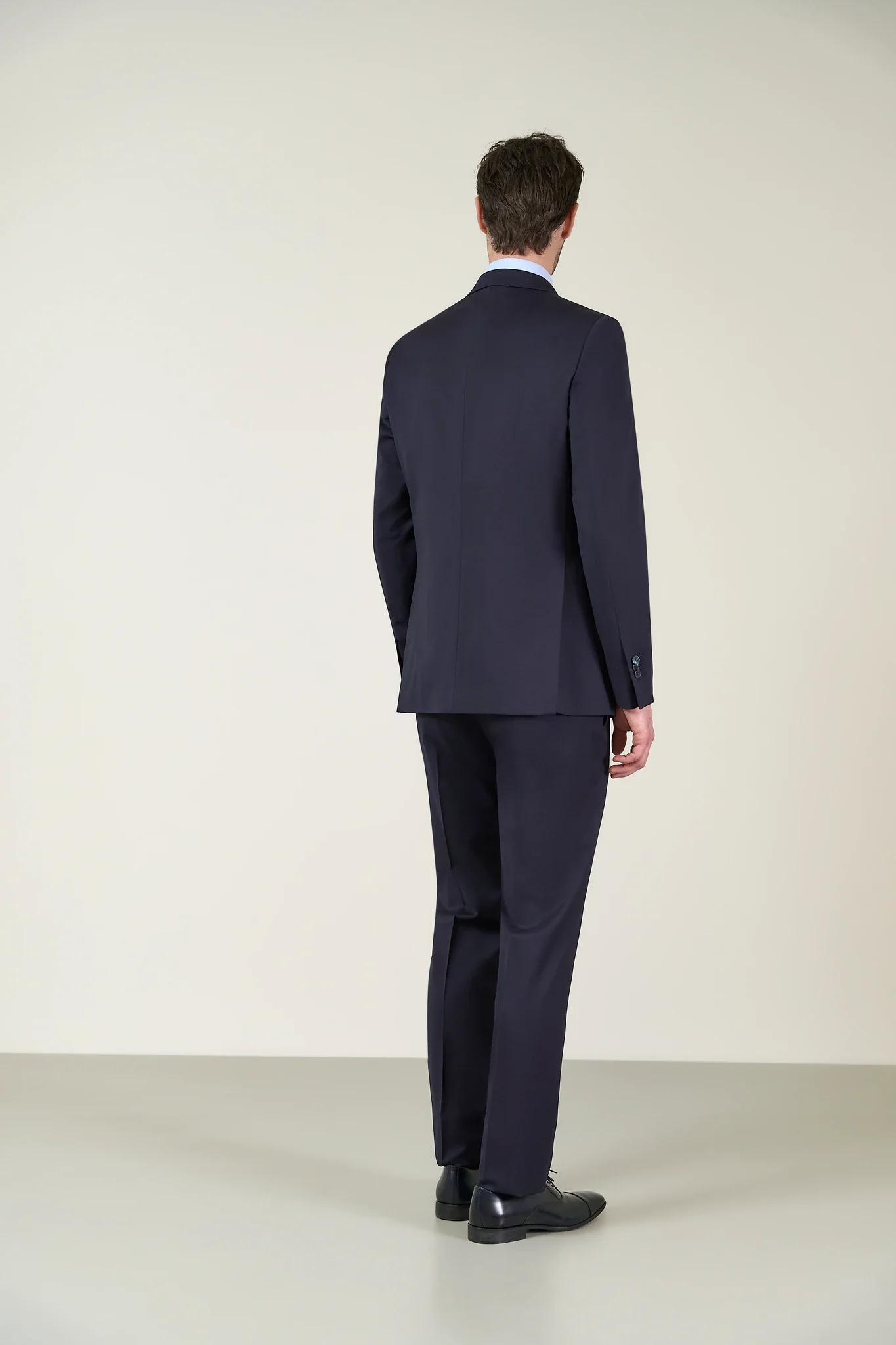 Giacca da abito blu sallia lana stretch custom fit - Image 5