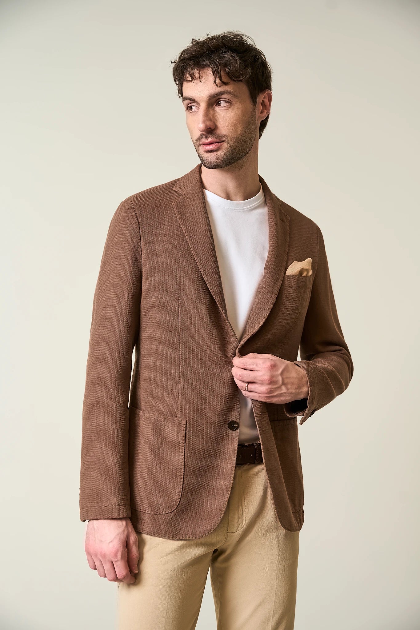 Giacca moro armatura cotone lino custom fit - Image 3