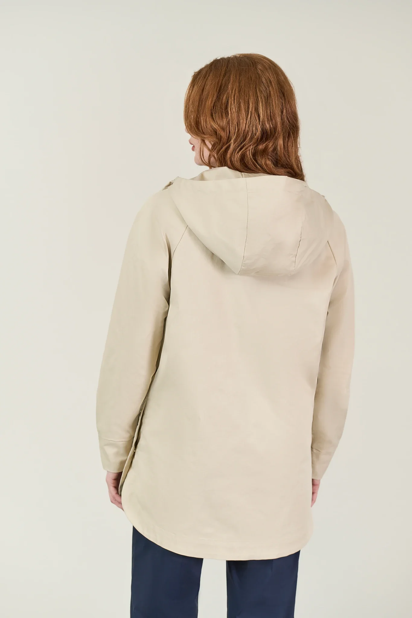 Jacket panna misto cotone con cappuccio - Image 6