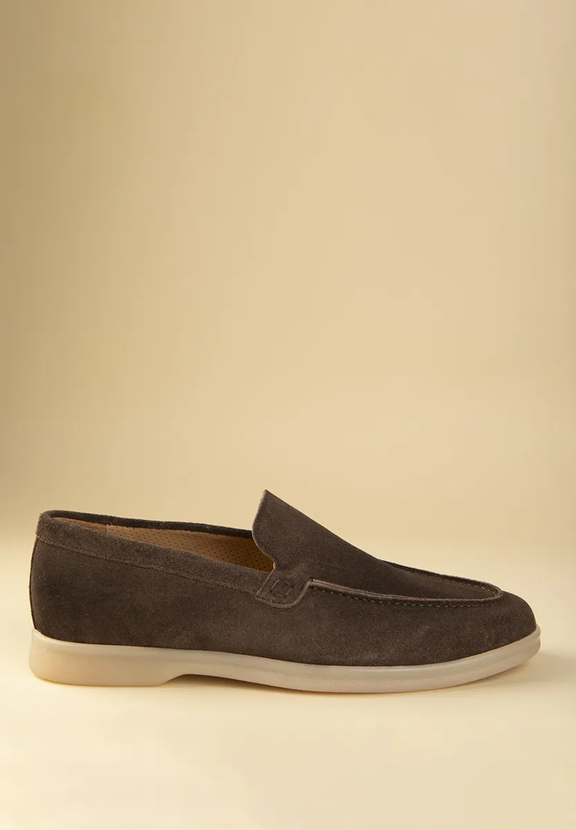 Mocassini moro slip-on pelle scamosciata - Image 2